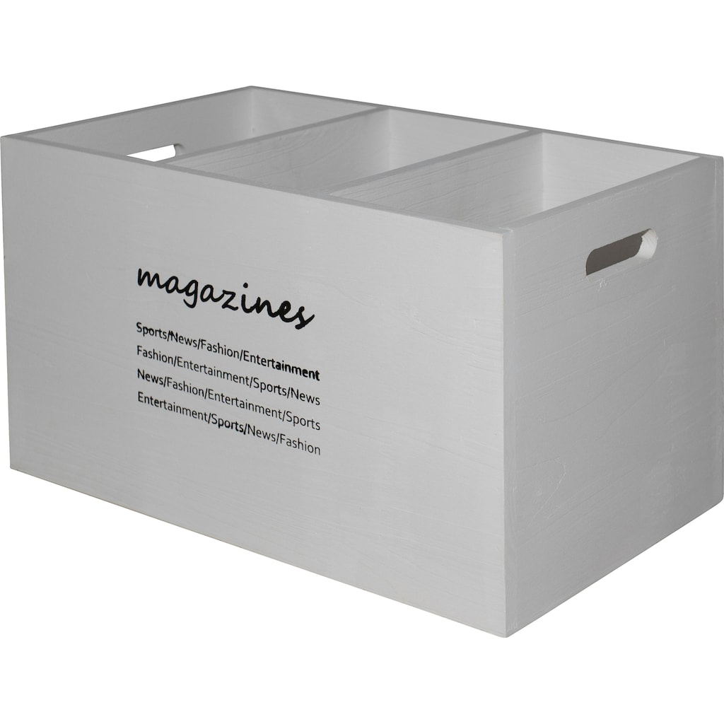 Myflair Möbel & Accessoires Aufbewahrungsbox »Magari, weiß«