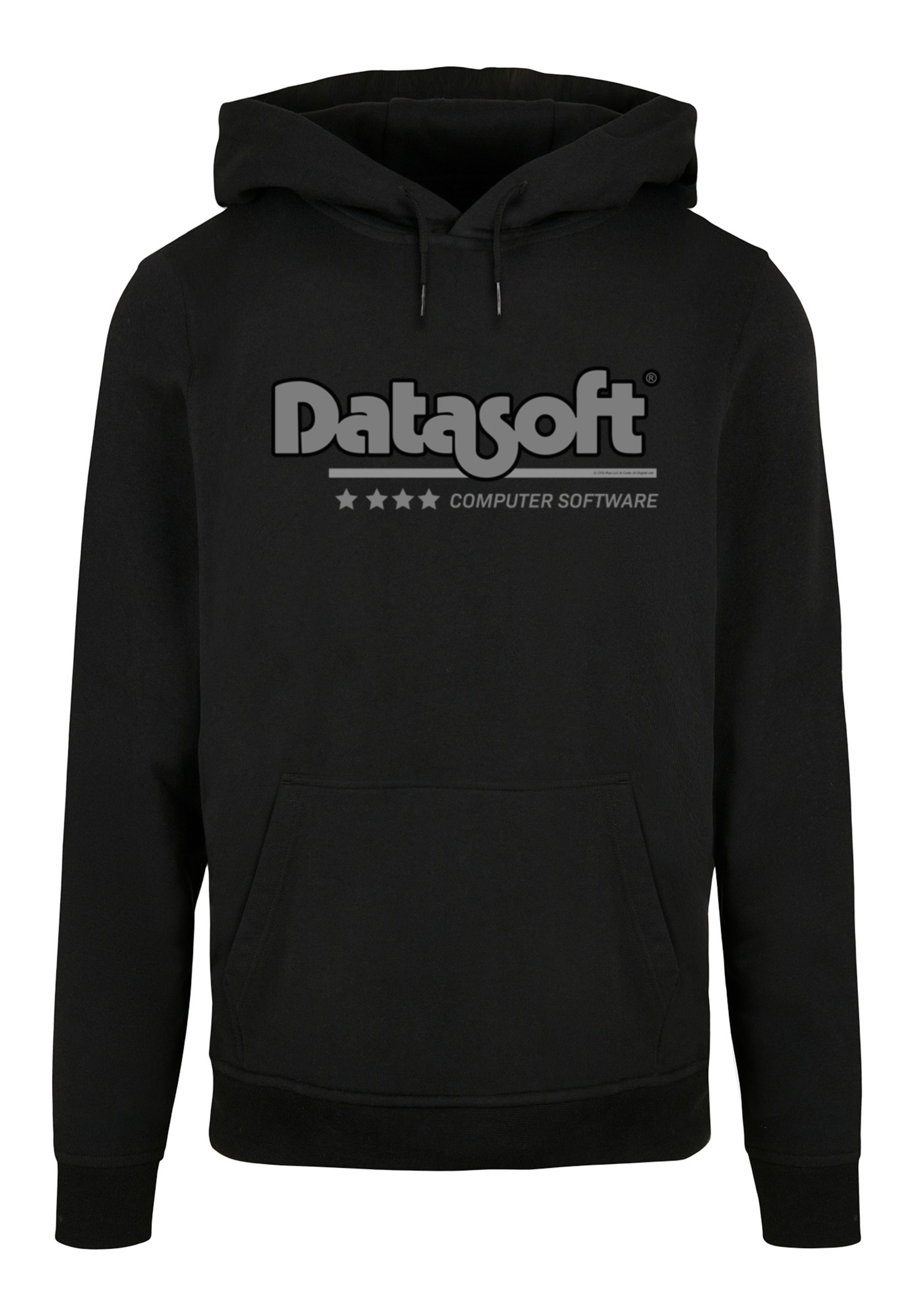 F4NT4STIC Kapuzenpullover »Retro Gaming Datasoft Logo schwarz«, Print