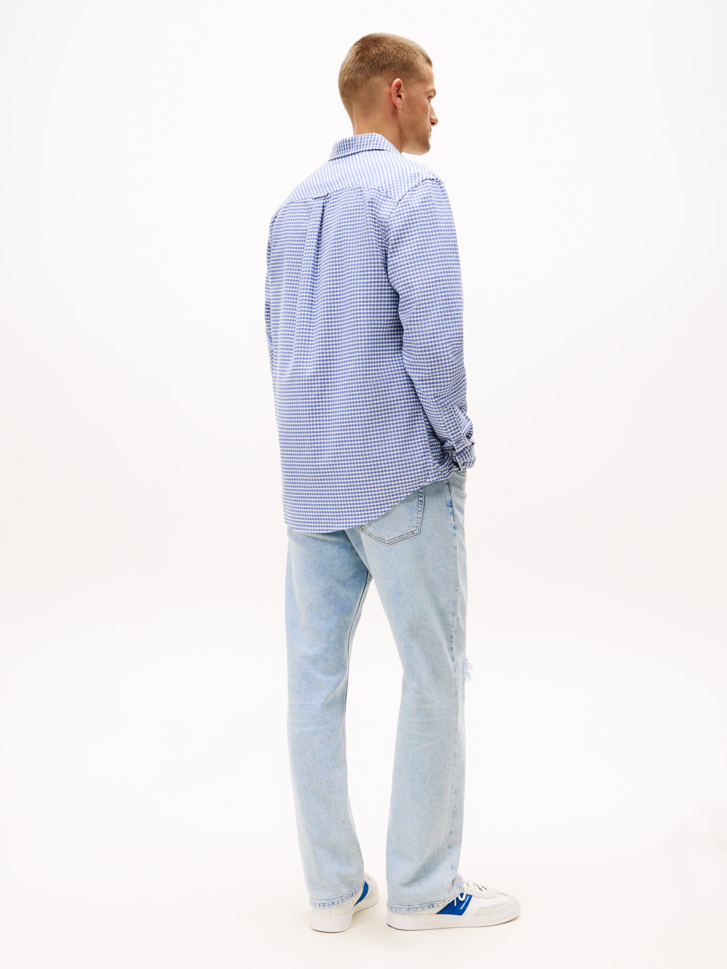 Tommy Jeans Langarmhemd »TJM OXFORD CHECK«, regular fit, Karohemd, Button-down-Kragen