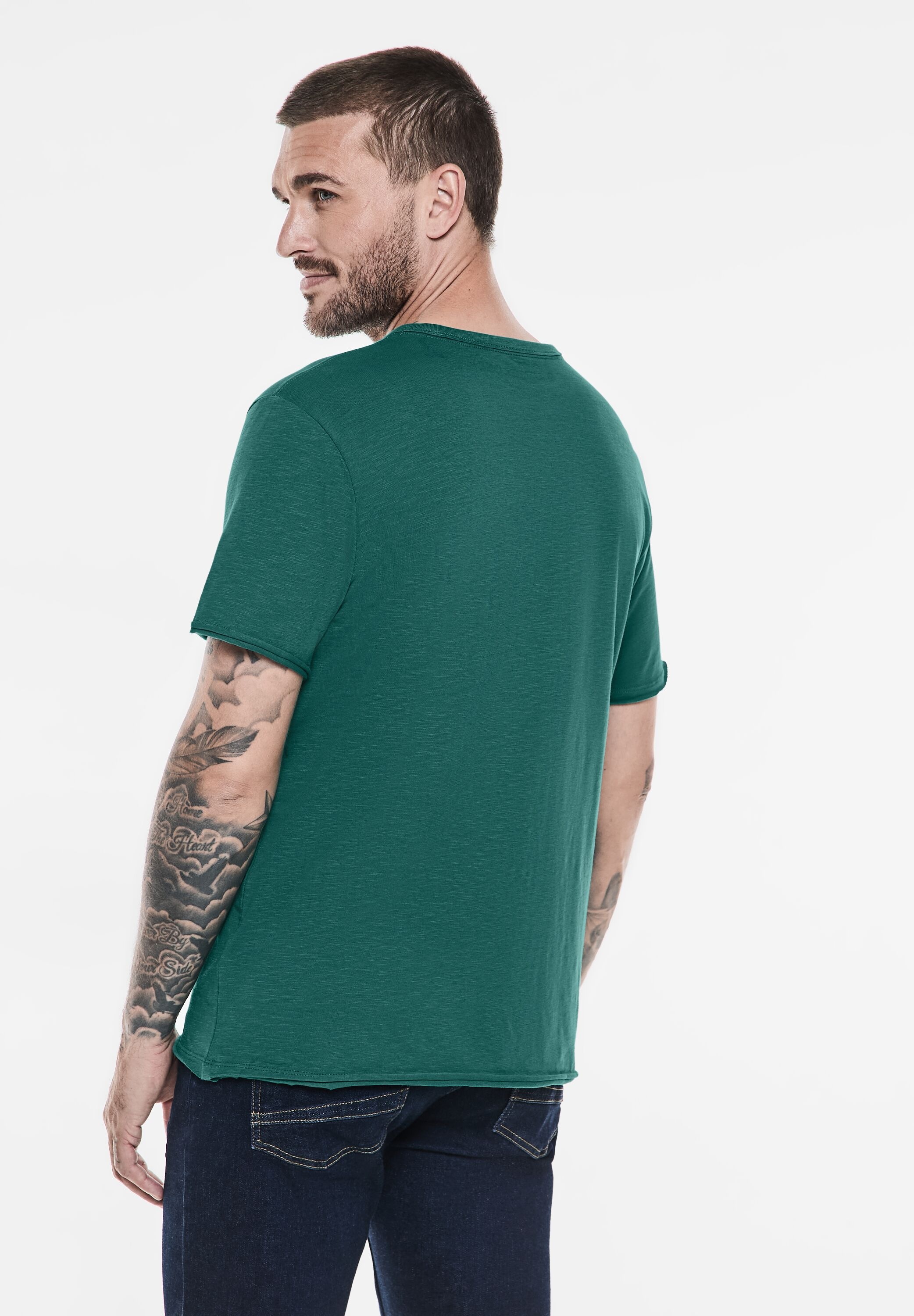 STREET ONE MEN T-Shirt, aus reiner Baumwolle