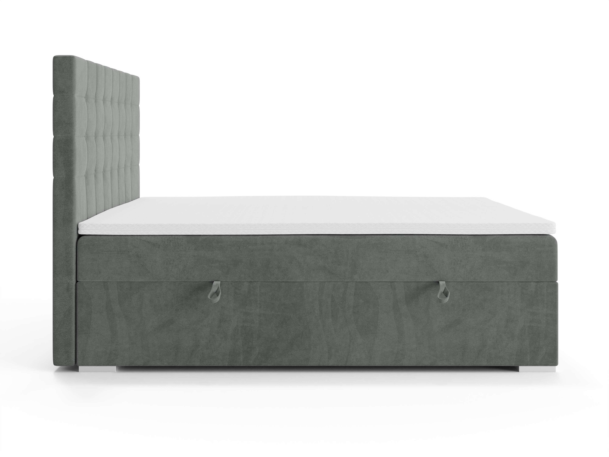 INOSIGN Polsterbett »Semla mit Matratze und Topper, in 3 Breiten (140, 160 und 180 cm)«, Boxspringbett mit Kopfteil, Bettkasten, Matratze (BFK/TFK) und Topper