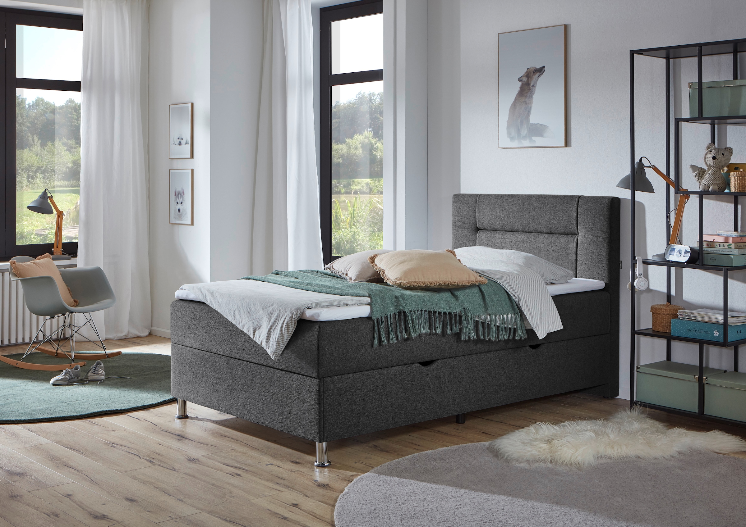 INOSIGN Boxbett »Escalon mit Bettkasten, inkl. Topper«