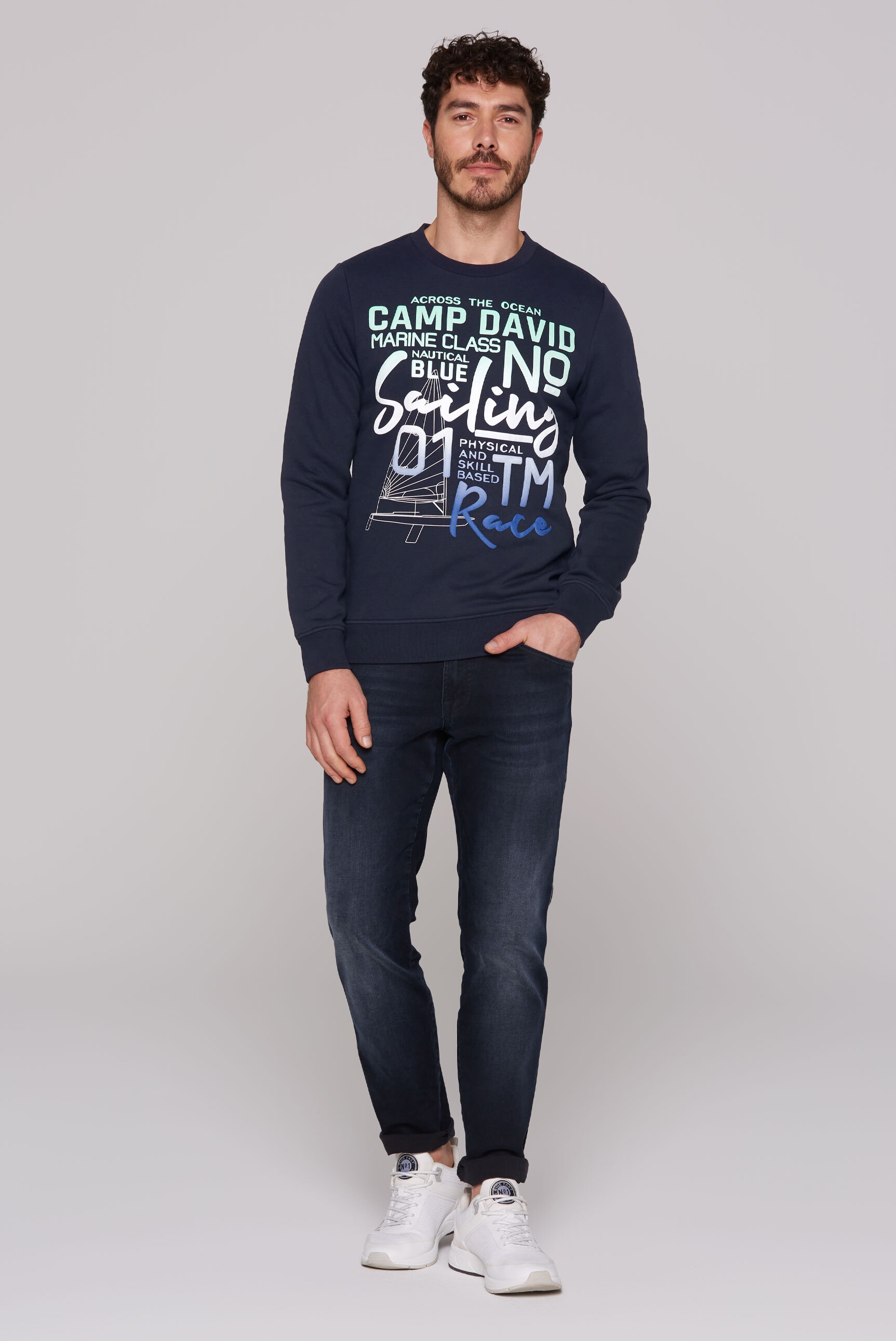 CAMP DAVID Sweater, mit weicher Innenseite