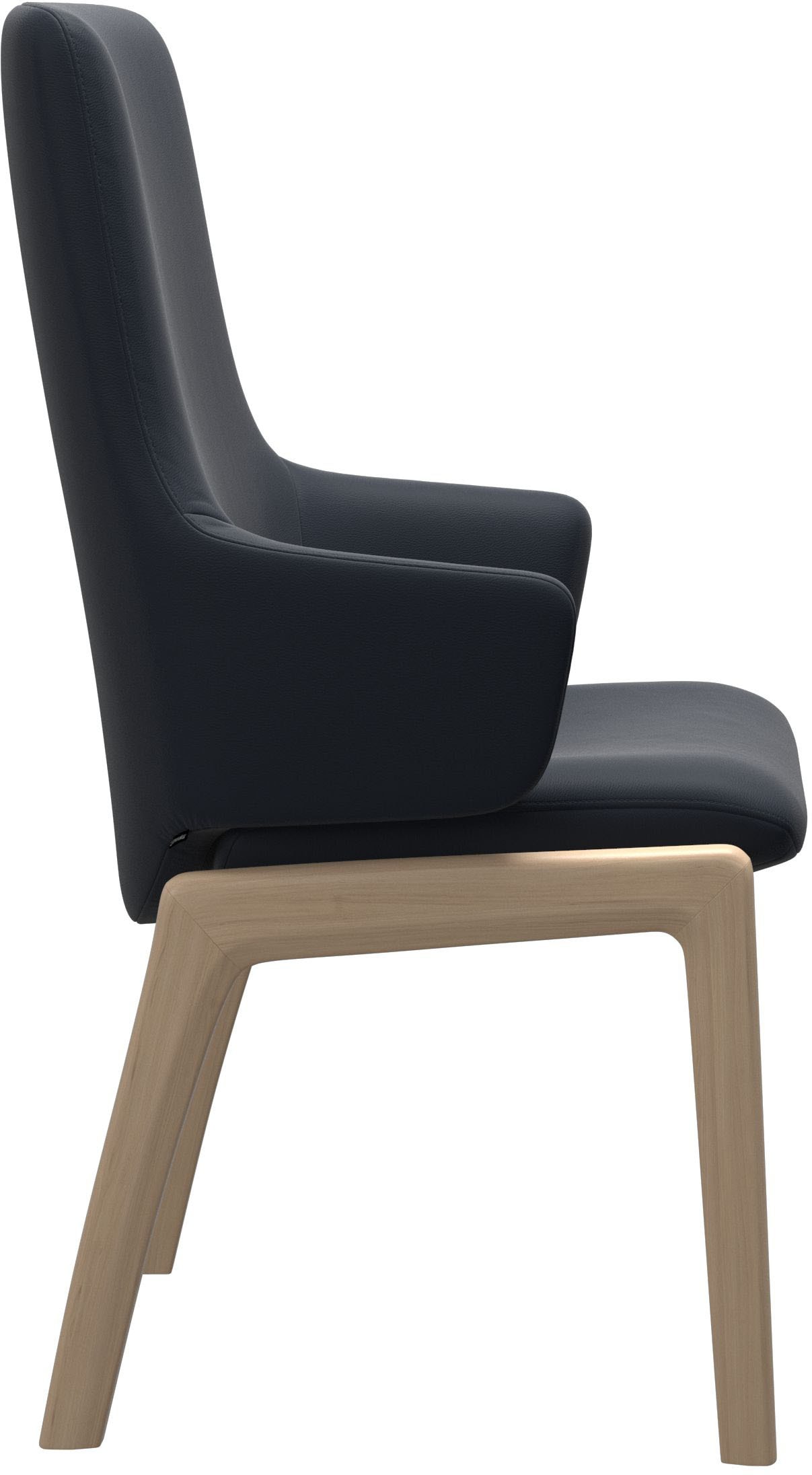 Stressless® Polsterstuhl »Laurel«, Leder PALOMA, High Back mit Armlehne, Größe L, mit abgerundeten Beinen in Eiche