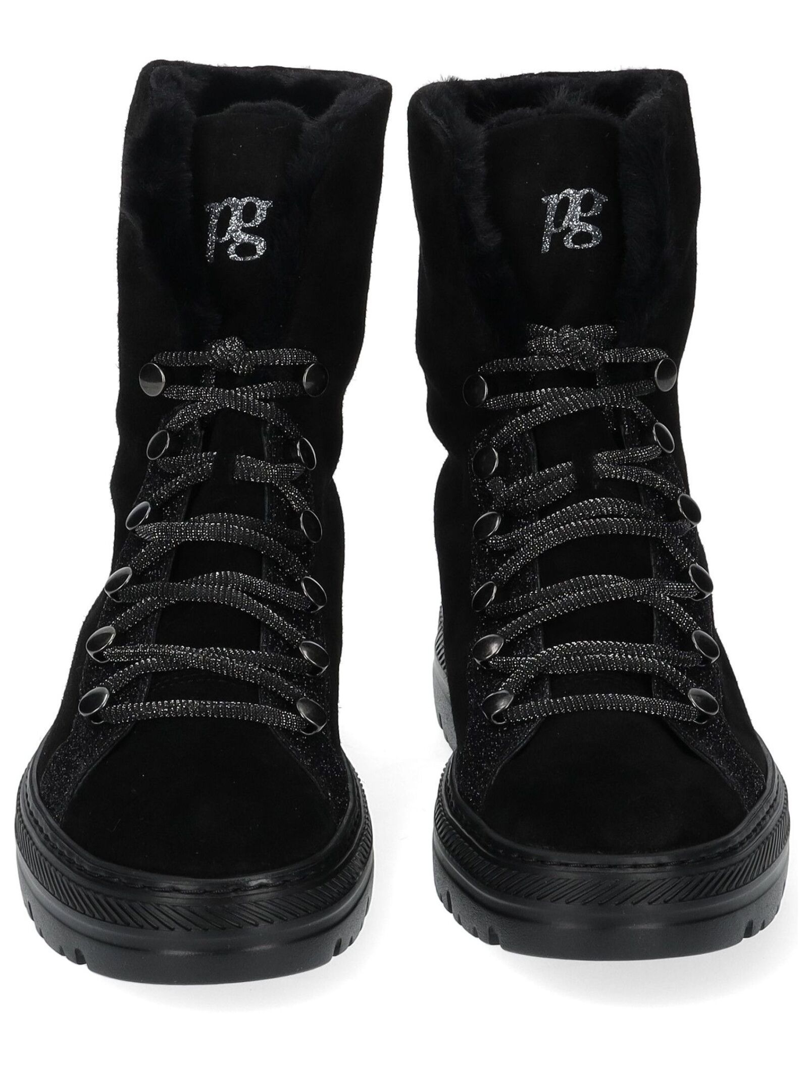 Paul Green Schnürstiefelette "Paul Green Stiefelette Veloursleder" günstig online kaufen