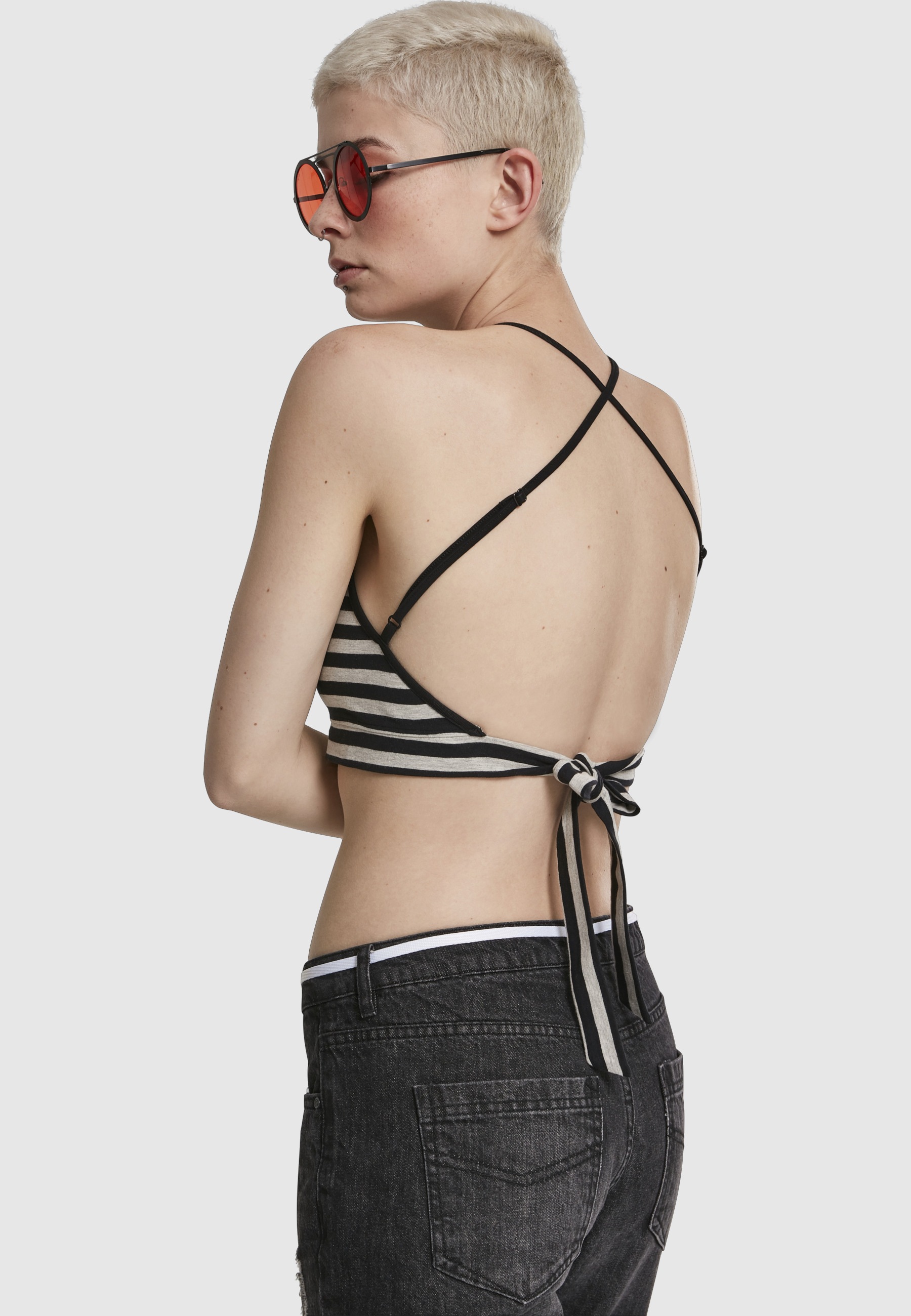 URBAN CLASSICS Tanktop »Urban Classics Damen Ladies Triangle Top« 1 Stk.