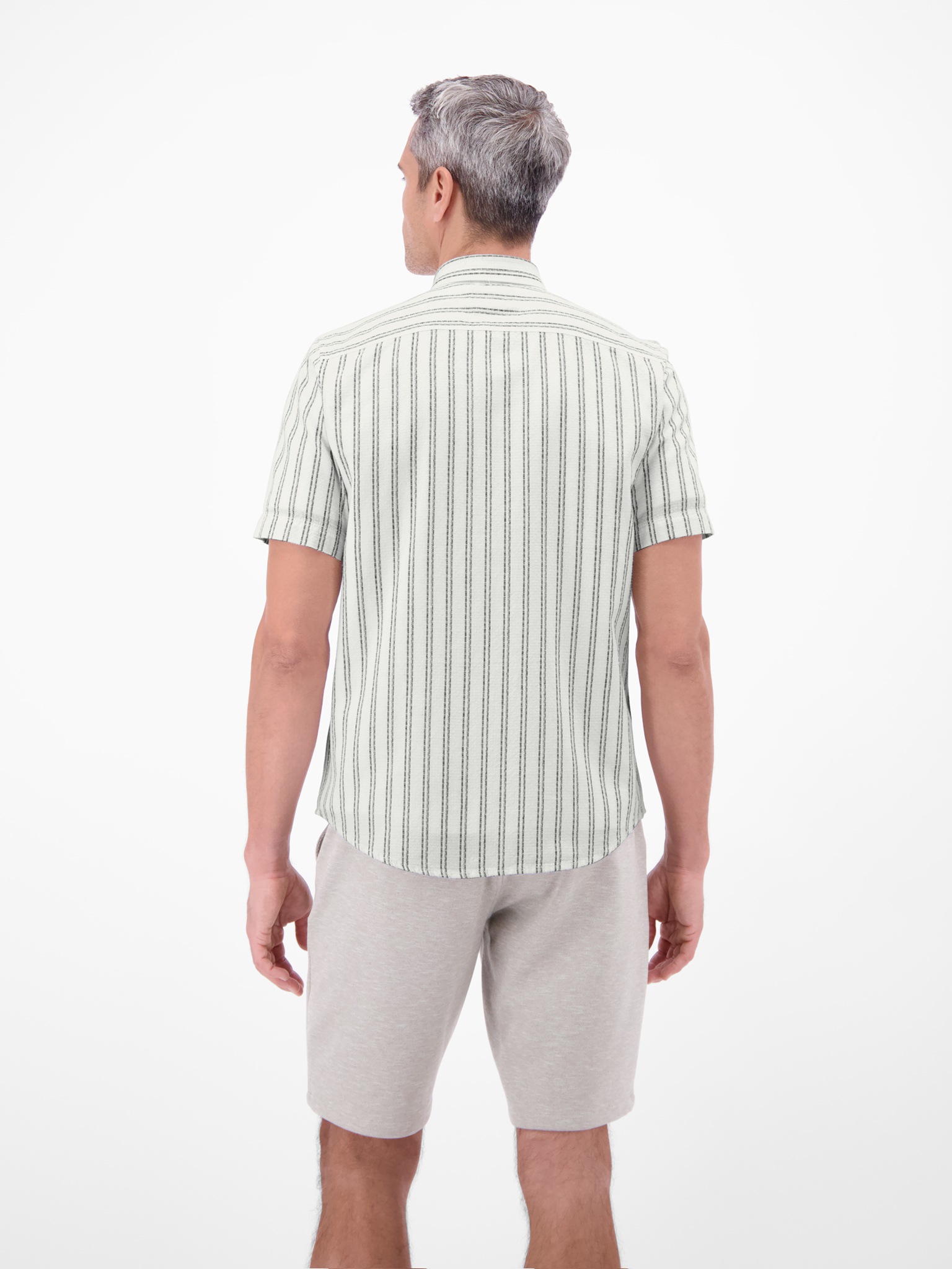 LERROS Kurzarmhemd gestreift, mit Knopfleiste günstig online kaufen