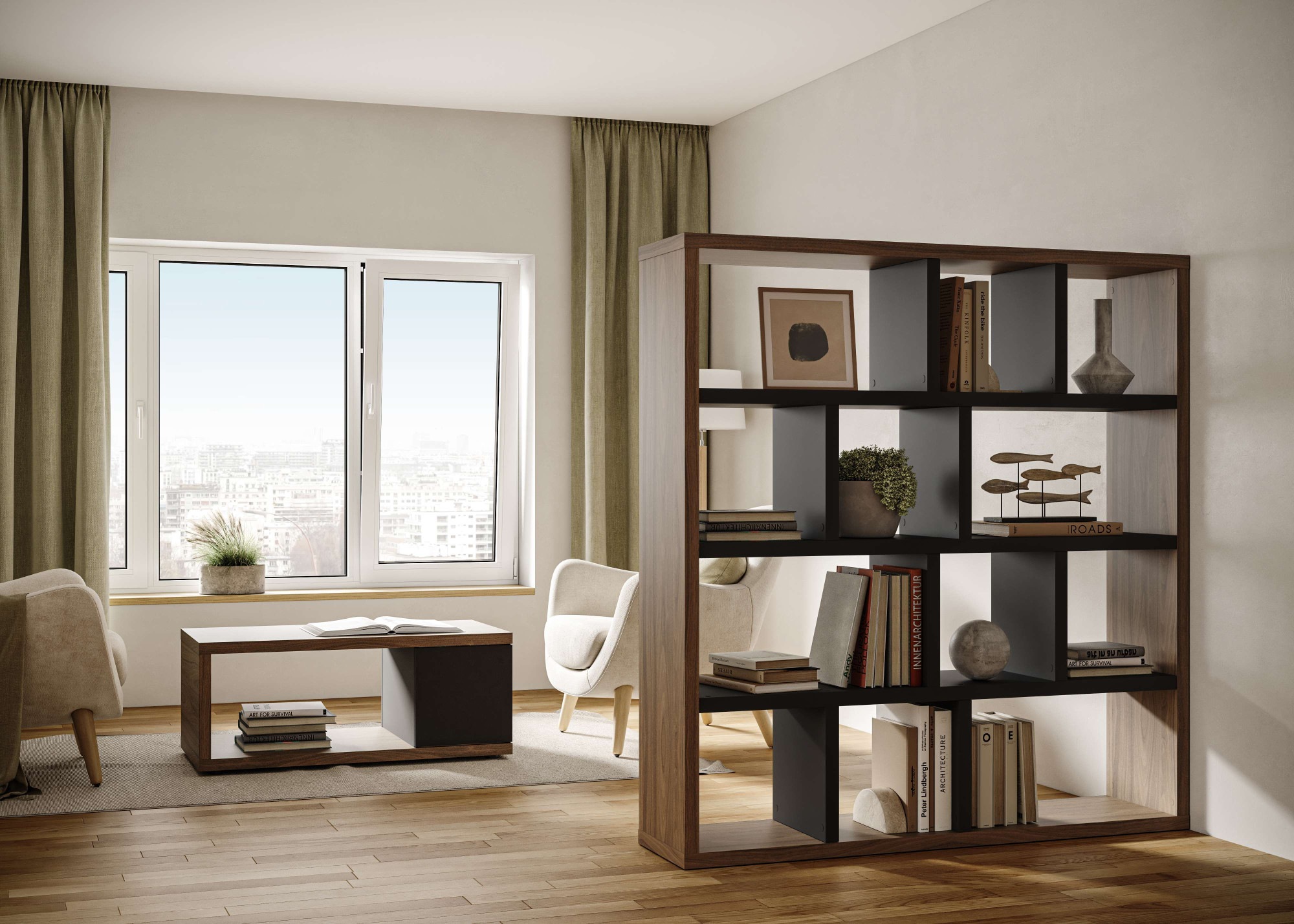 TemaHome Bücherregal "Berlin Regal 150 cm breit, Raumteiler, Mehrzweckregal günstig online kaufen