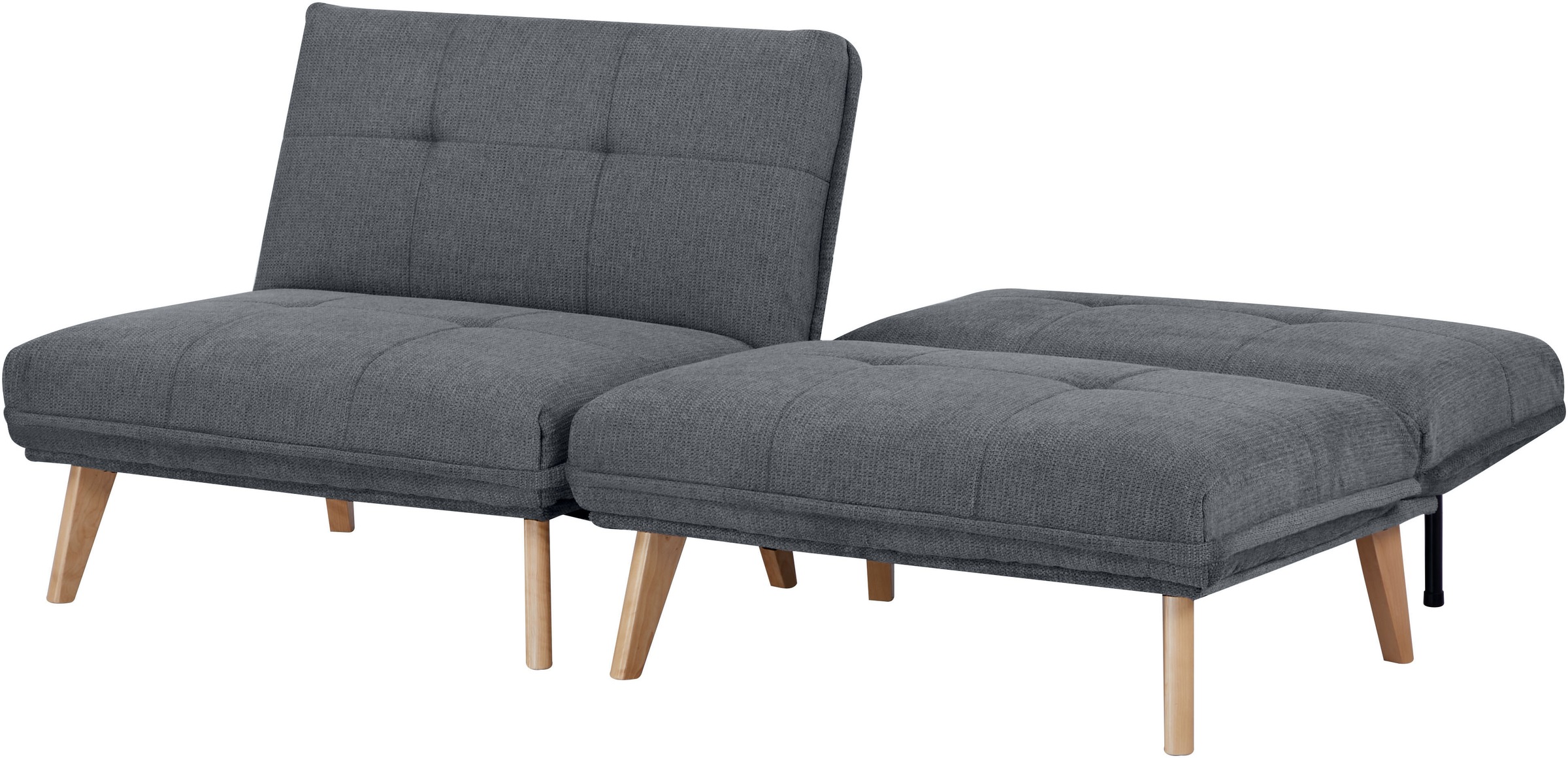 INOSIGN Sessel »DELANEY Schlafsofa, bestehend aus 2 Modulen, mit Schlaffunktion«, Bettsofa, Schlafsessel, Klappsofa, erweiterbar, in Webstoff
