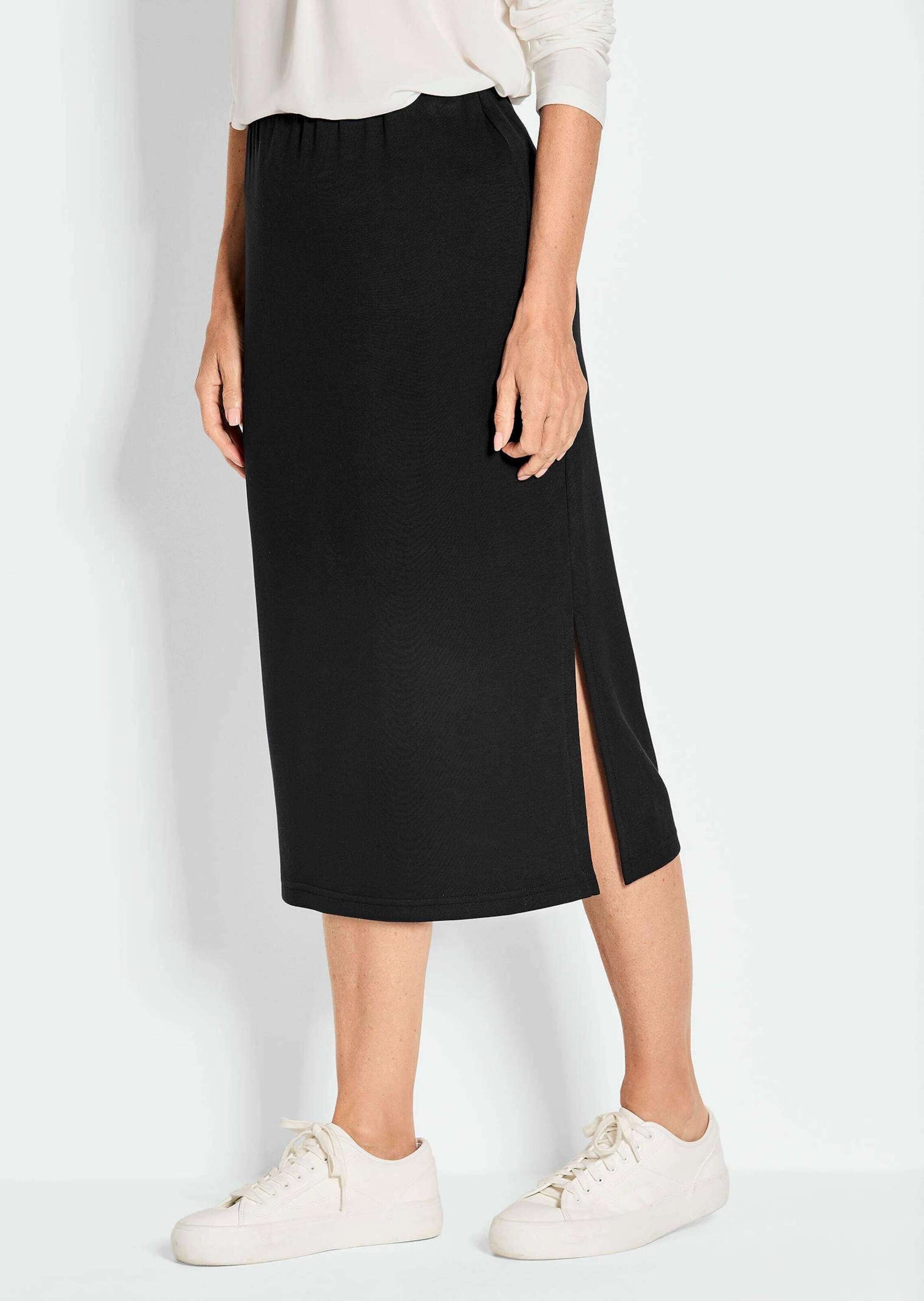 GOLDNER Jerseyrock "Midirock mit Schlupfbund" günstig online kaufen