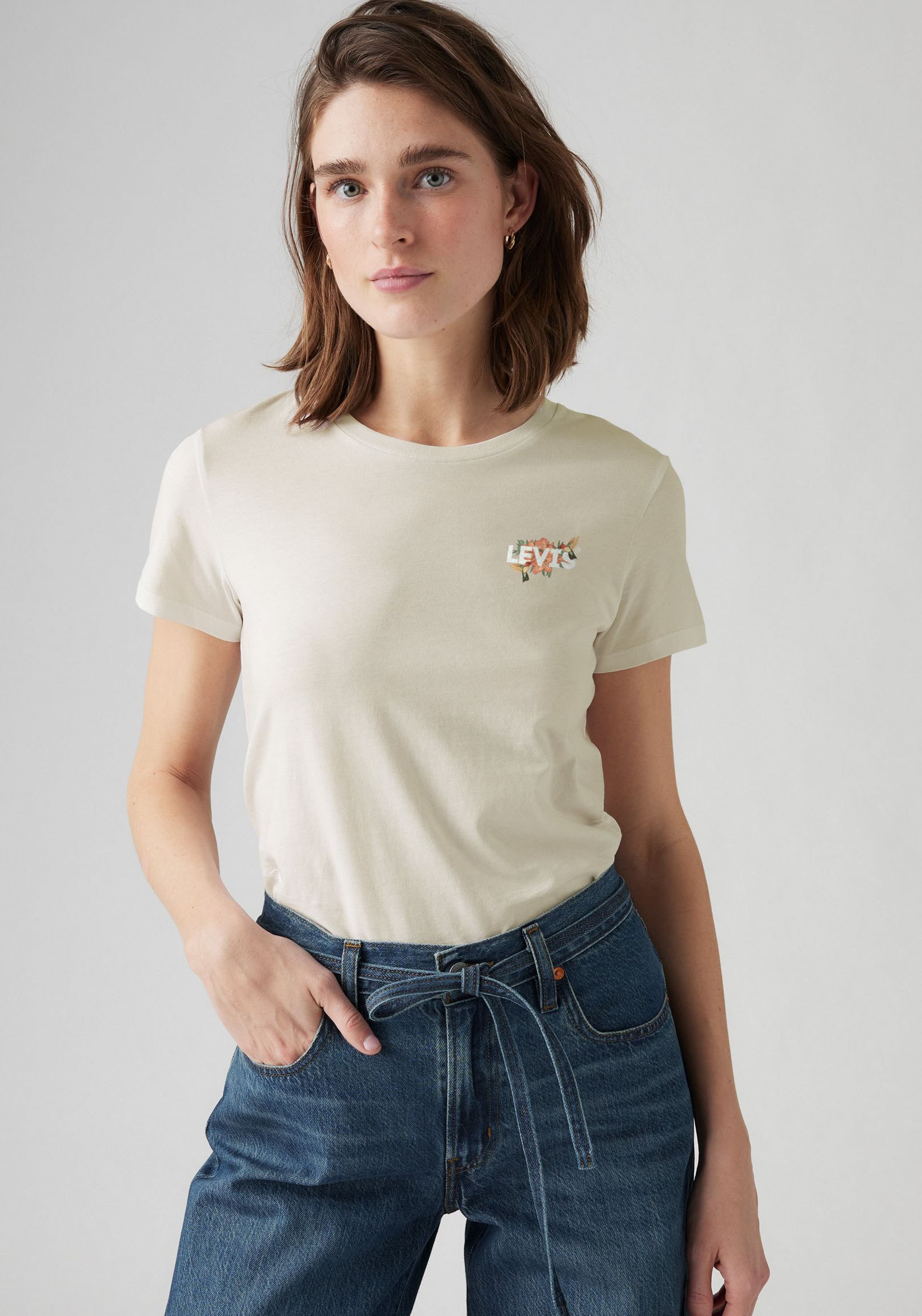 Levis T-Shirt "THE PERFECT TEE", mit Batwing-Logoprint günstig online kaufen