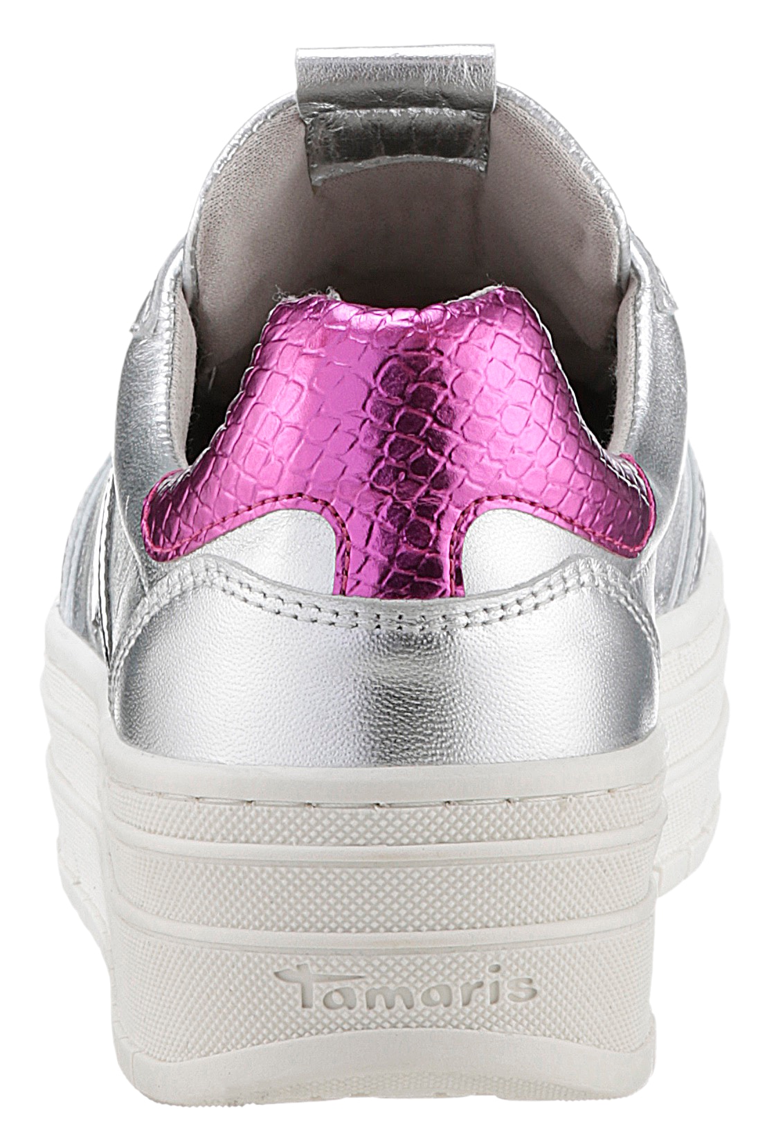 Tamaris Plateausneaker, Freitzeitschuh, Halbschuh, Schnürschuh mit Ziernähte und Perforation