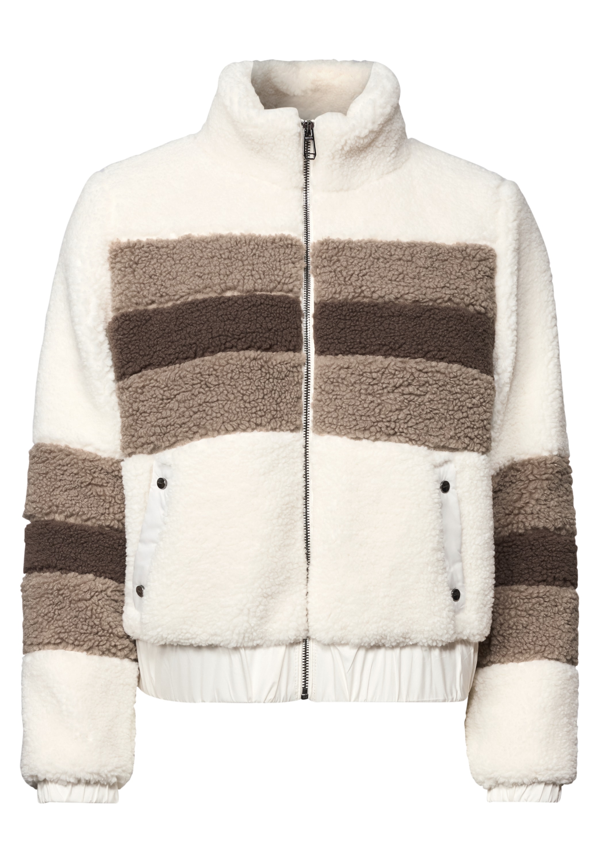 STREET ONE Fellimitatjacke ohne Kapuze