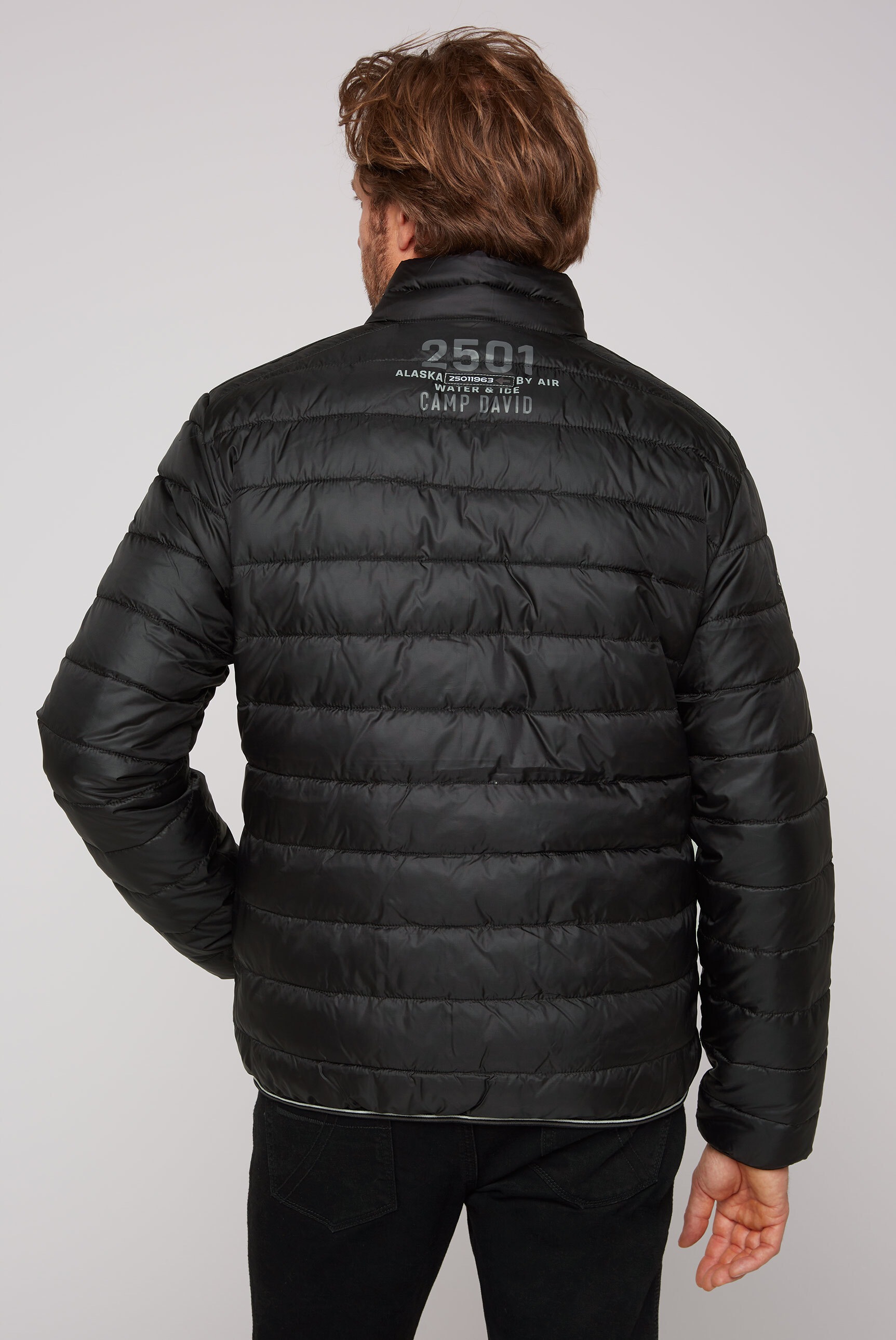 CAMP DAVID Outdoorjacke, ohne Kapuze, mit elastischem Saumabschluss
