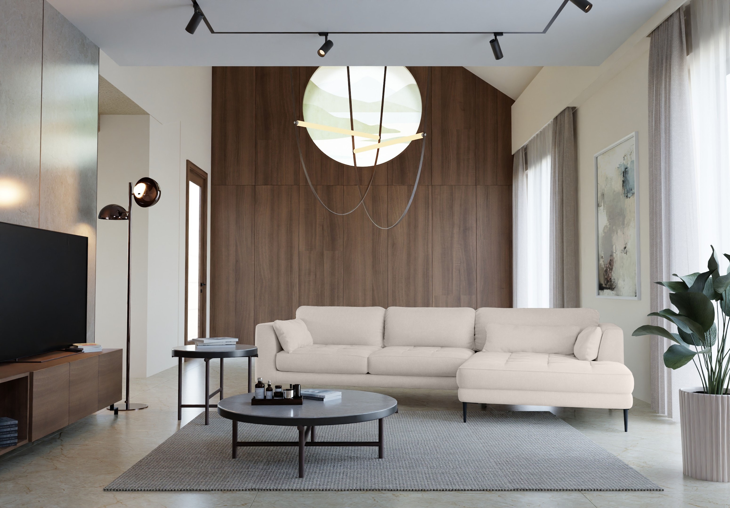 TRENDMANUFAKTUR Ecksofa "Luzi, wahlweise mit Schlaffunktion & Bettkasten. L günstig online kaufen