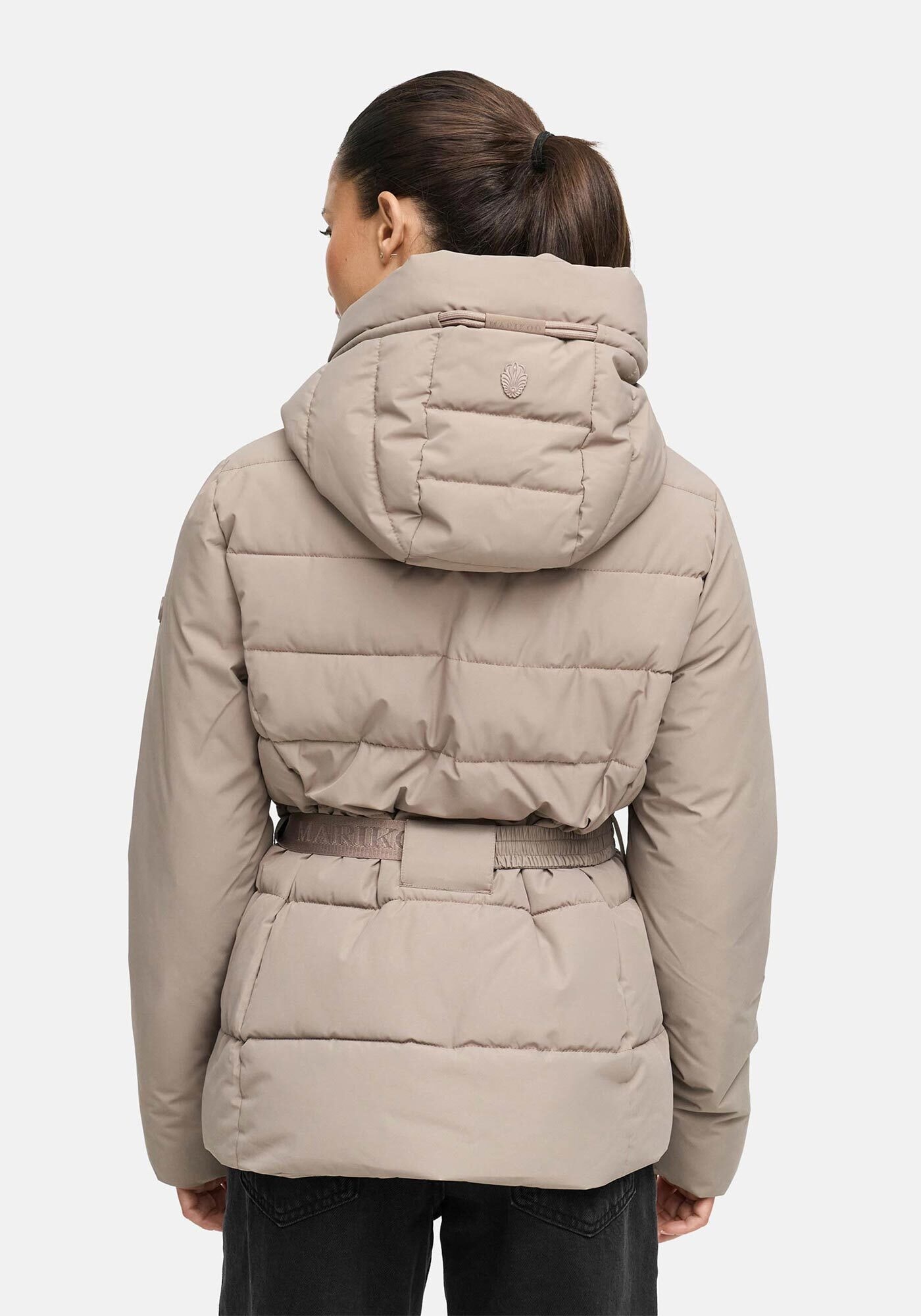 Marikoo Winterjacke »Himee«, Taillengürtel mit robuster Klickschnalle