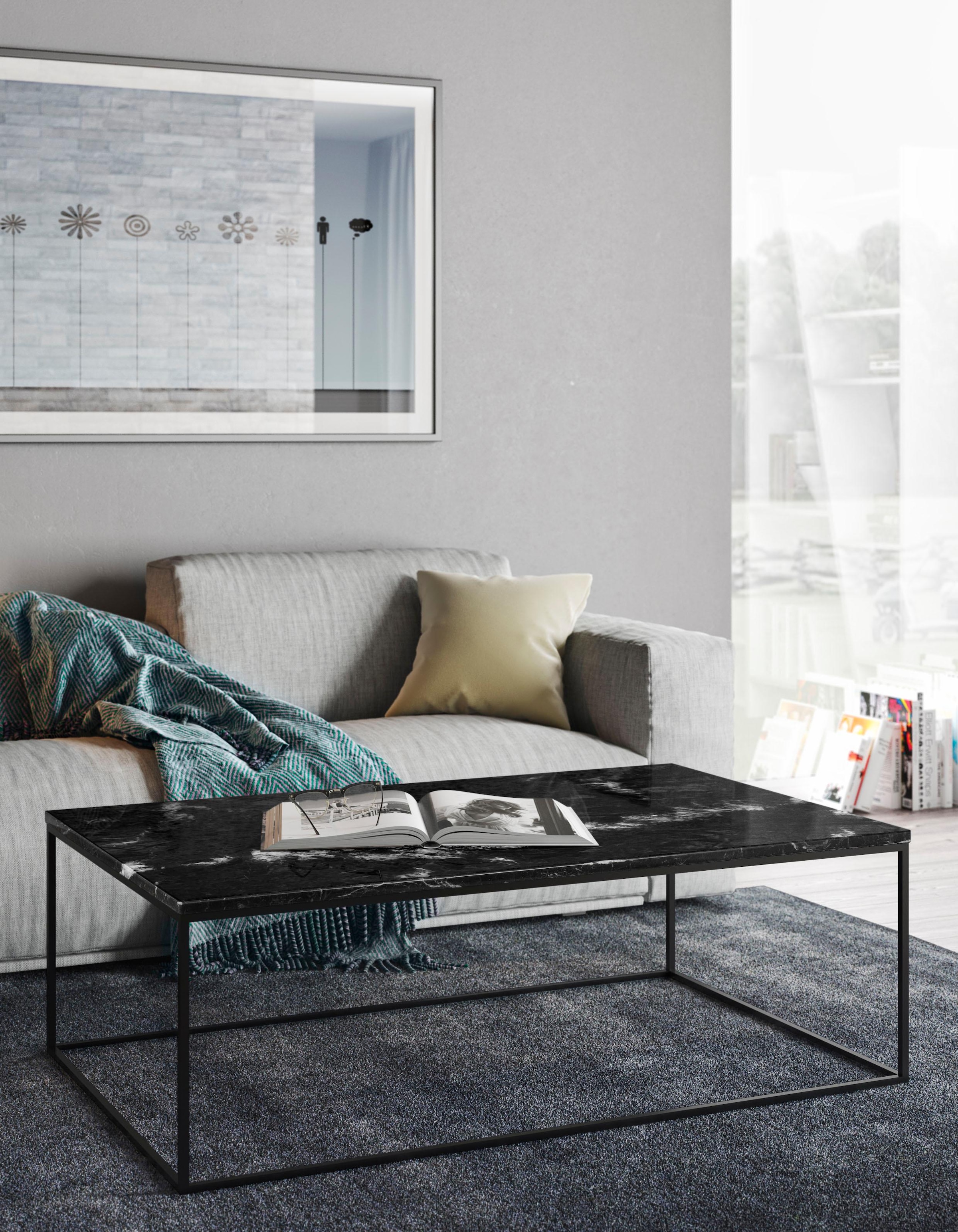 TemaHome Couchtisch »Gleam«, mit einer Platte aus Marmor oder Holz