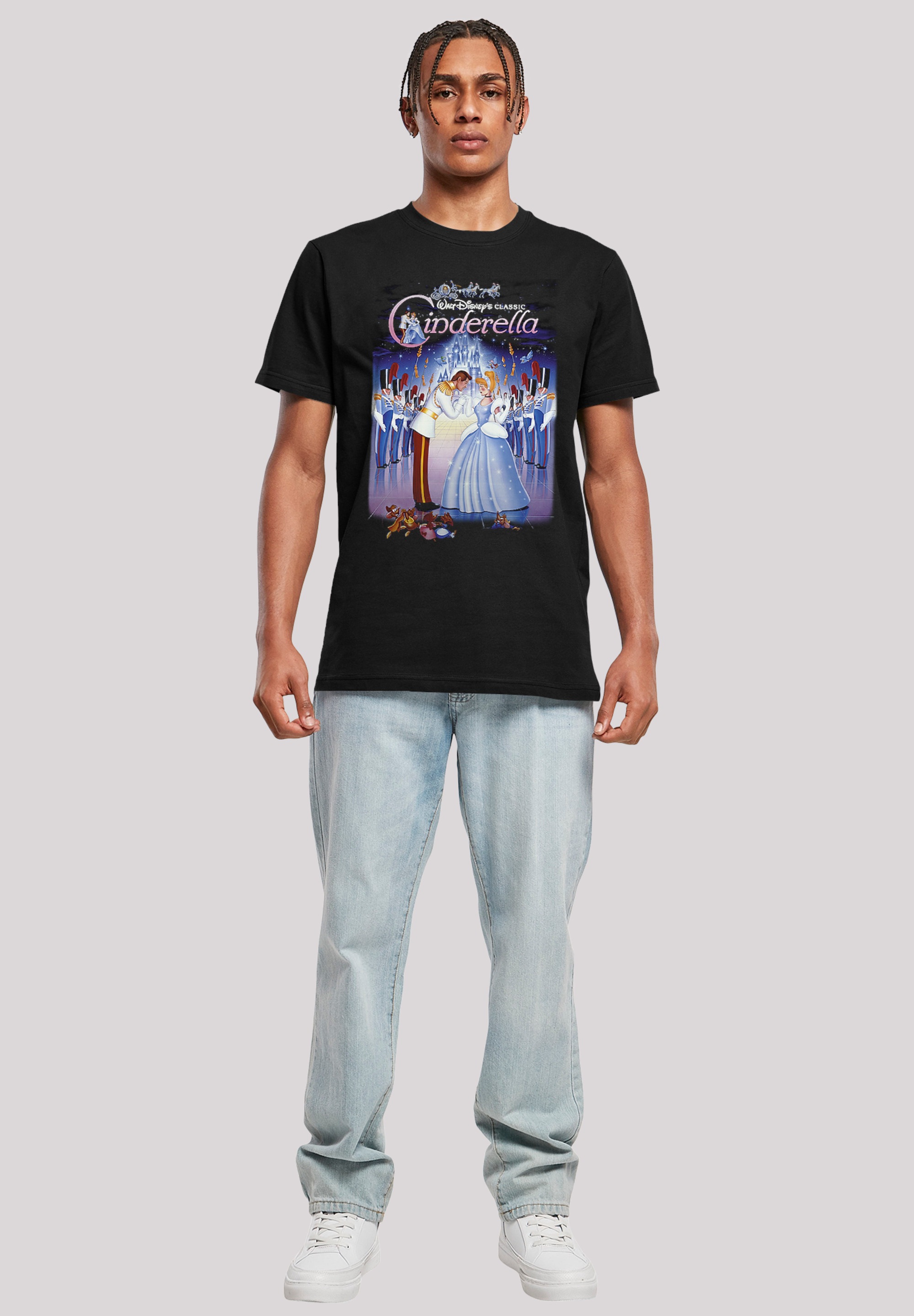 F4NT4STIC T-Shirt »Disney Cinderella Aschenputtel Collage Poster«, Herren,Premium Merch,Regular-Fit,Basic,Bedruckt