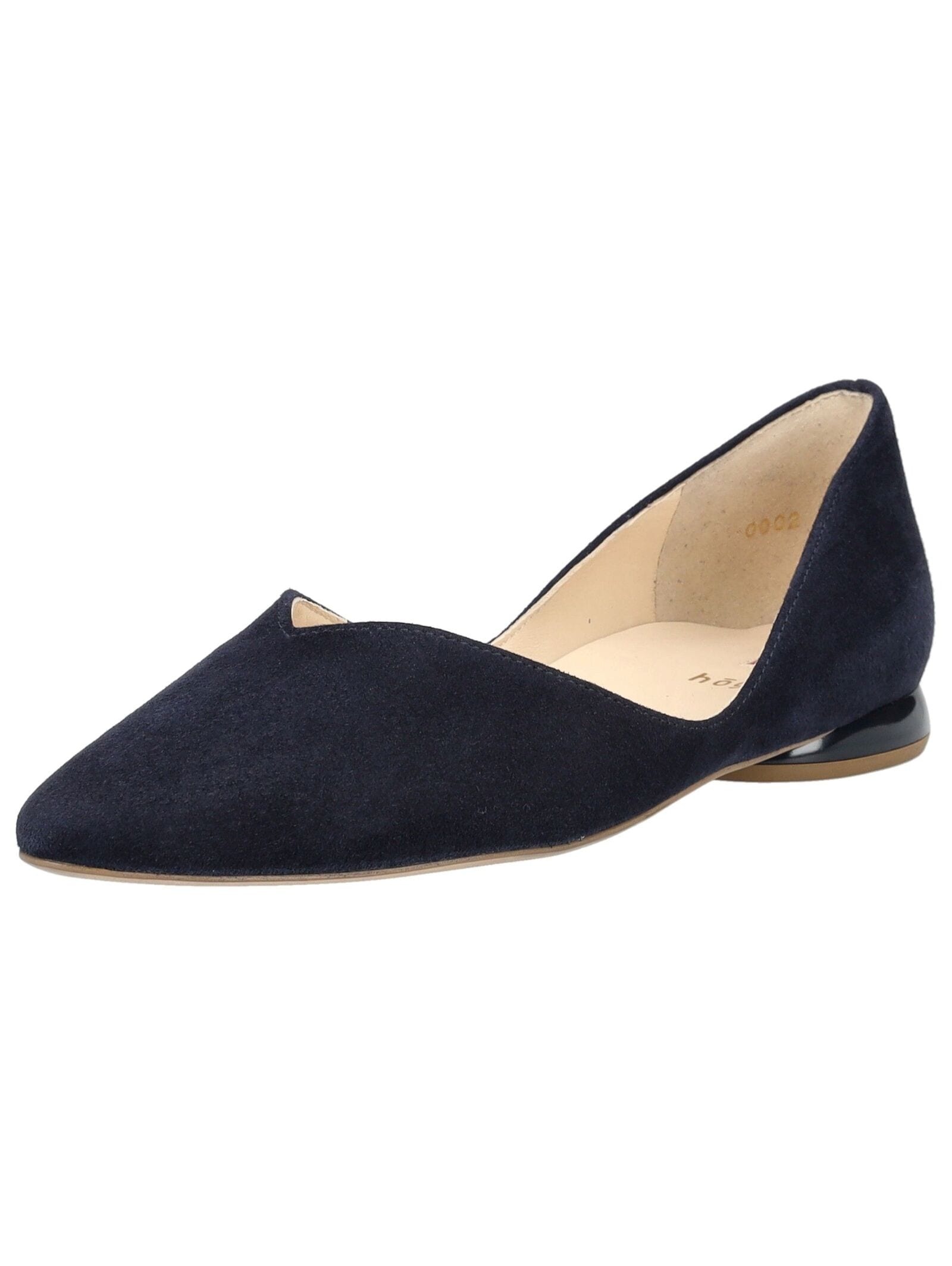 Ballerina HÖGL "Högl Ballerinas Veloursleder", Damen, Gr. 37,5, dunkelblau, Veloursleder, Schuhe Ballerina