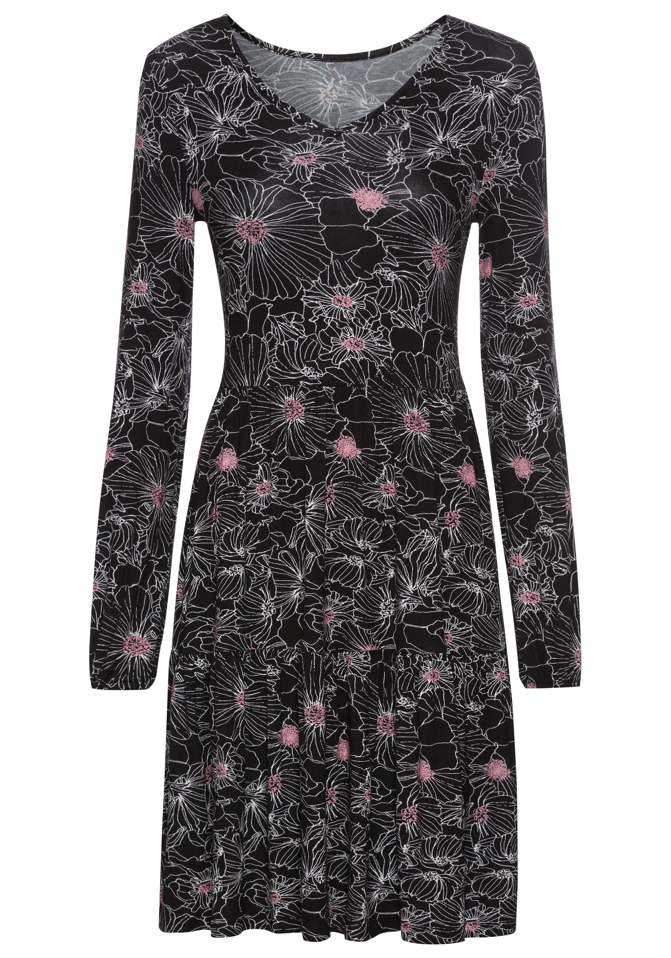 Laura Scott Jerseykleid, mit filigranem Blumenprint