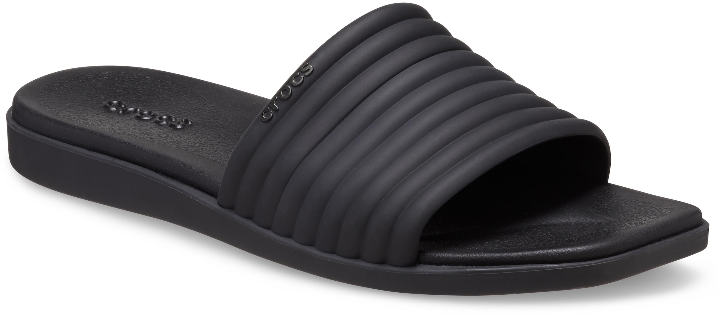 Crocs Pantolette »Miami Slide«, Sandale, Badeschuh, Schlappen mit kleinem Keilabsatz