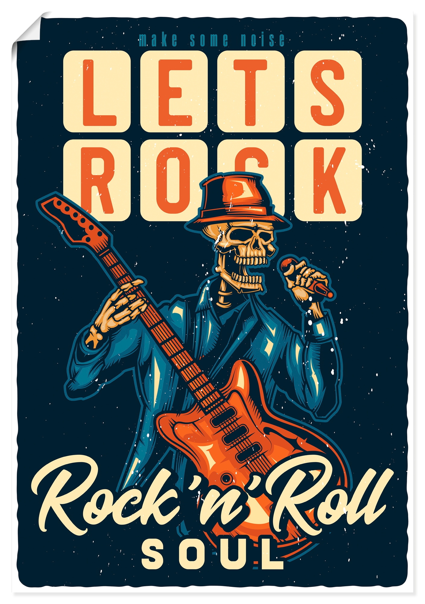 Artland Wandbild "Lets rock" 1 Stk. tlg. als Alubild, Leinwandbild, Poster, Wandaufkleber in verschied. Größen