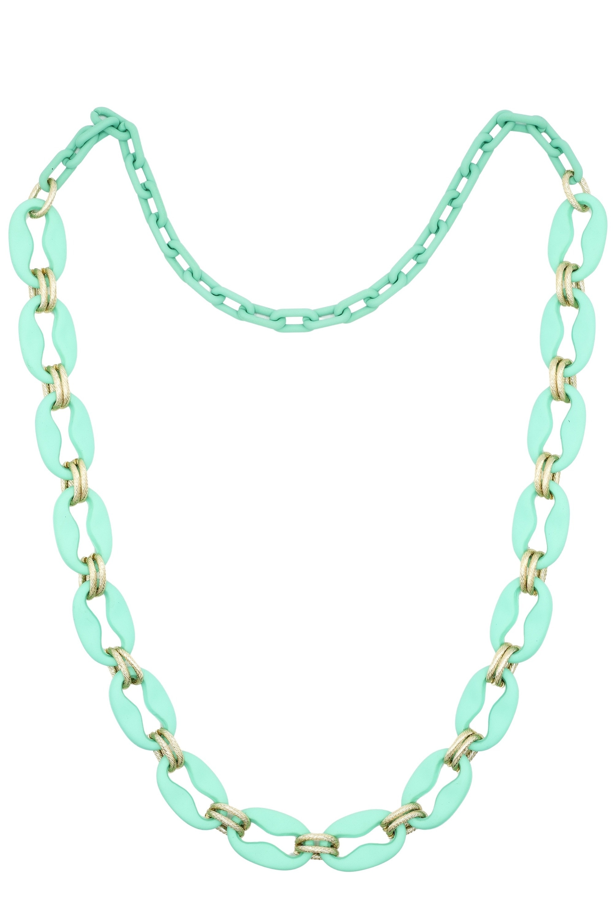 COLLEZIONE ALESSANDRO Lange Kette "Blue Breeze", sommerliche Gliederkette günstig online kaufen