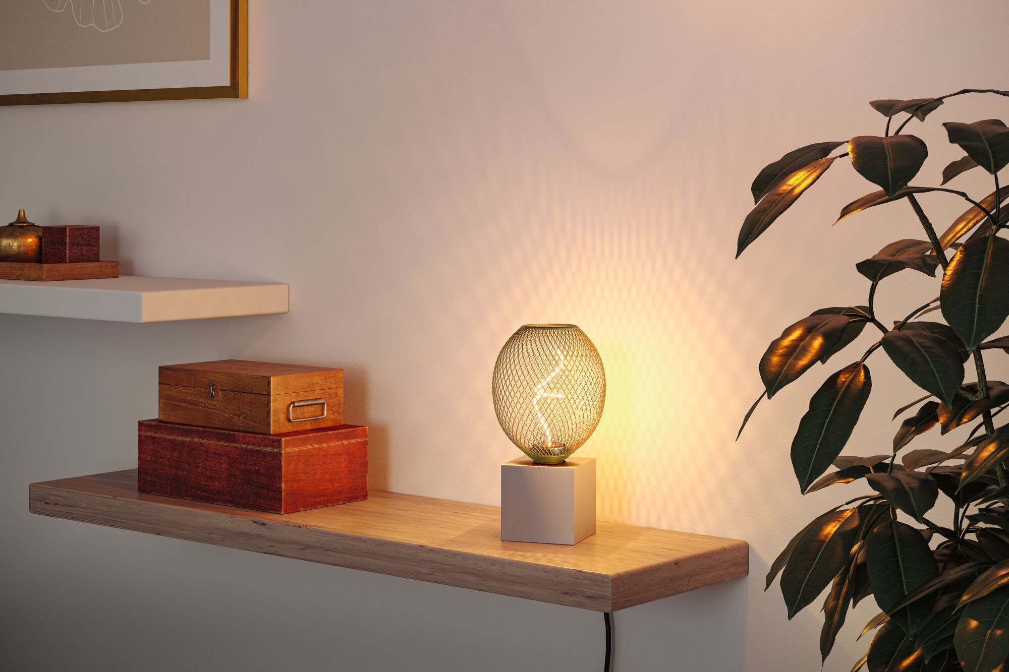 Paulmann LED-Leuchtmittel »Metallic Glow Standard 230V LED Globe dimmbar Messing«, E27, 1 St.