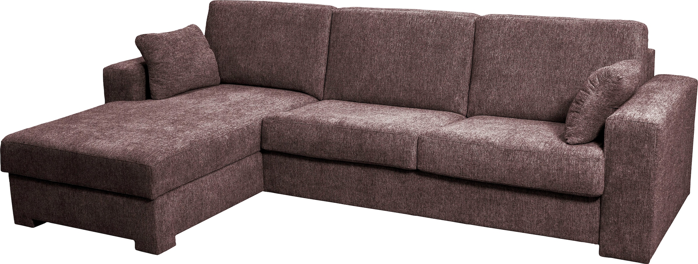Home affaire Ecksofa »Roma "M" Matratzenhöhe 14 cm, Dauerschlaffunktion, mit Unterfederung,«, Liegemaße ca 143x198 cm, L-Form