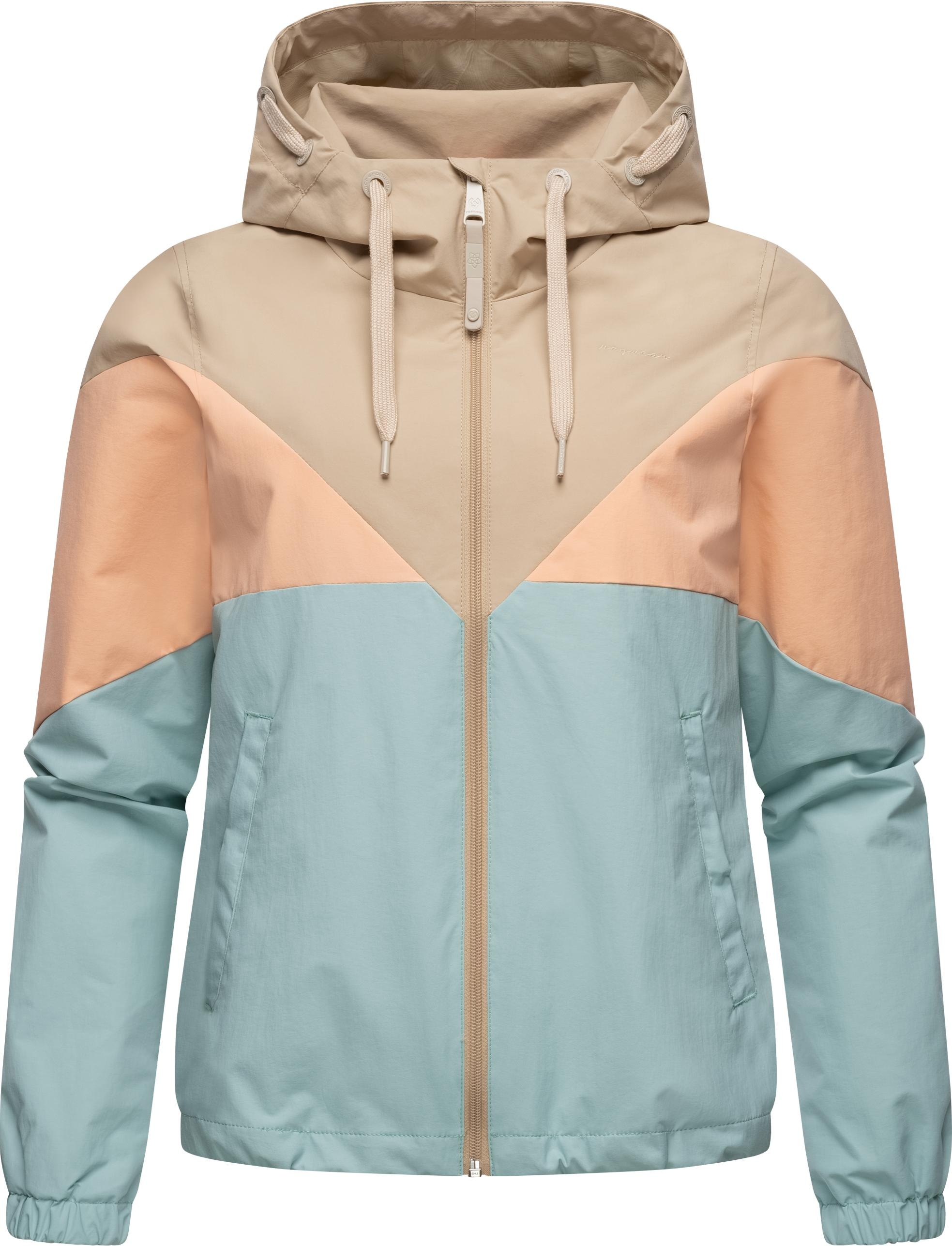 Ragwear Funktionsjacke "Rochele", mit Kapuze, wasserdichte Damen Übergangsjacke mit großer Kapuze