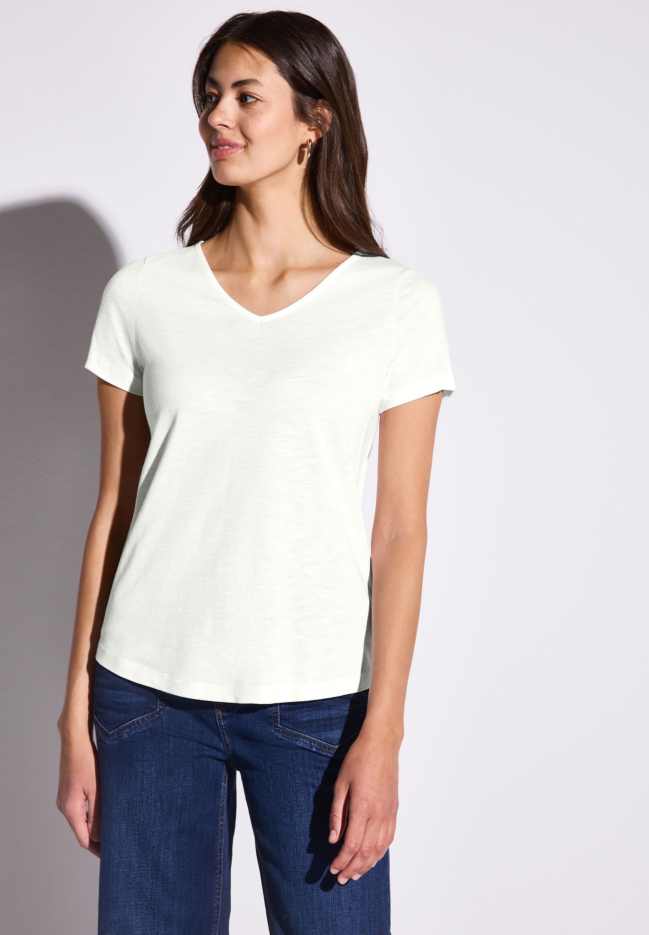 STREET ONE T-Shirt, mit V-Ausschnitt günstig online kaufen