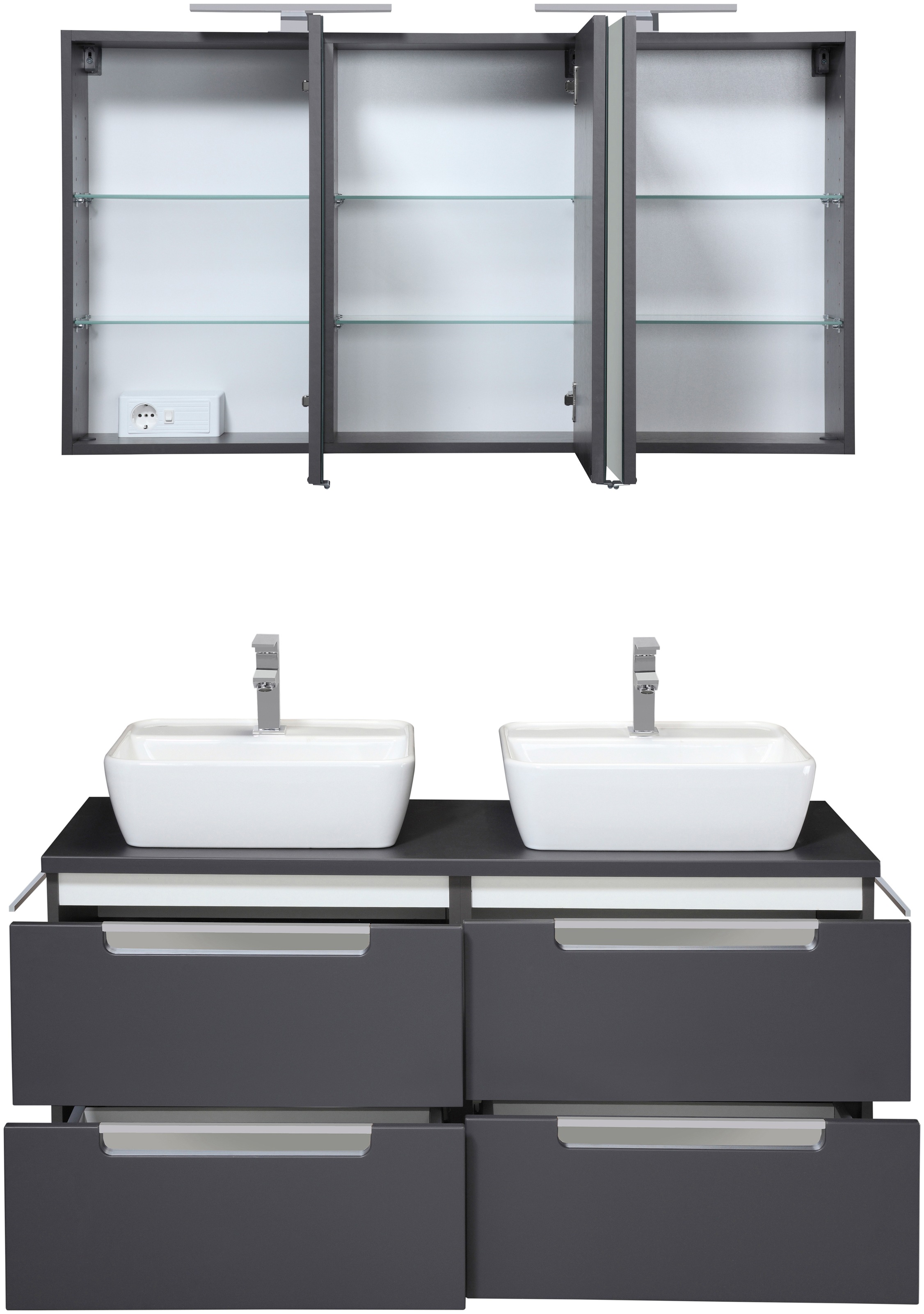 Thumbnail - welltime Badmöbel-Set "Malibu" Set, 2 Stk. tlg.