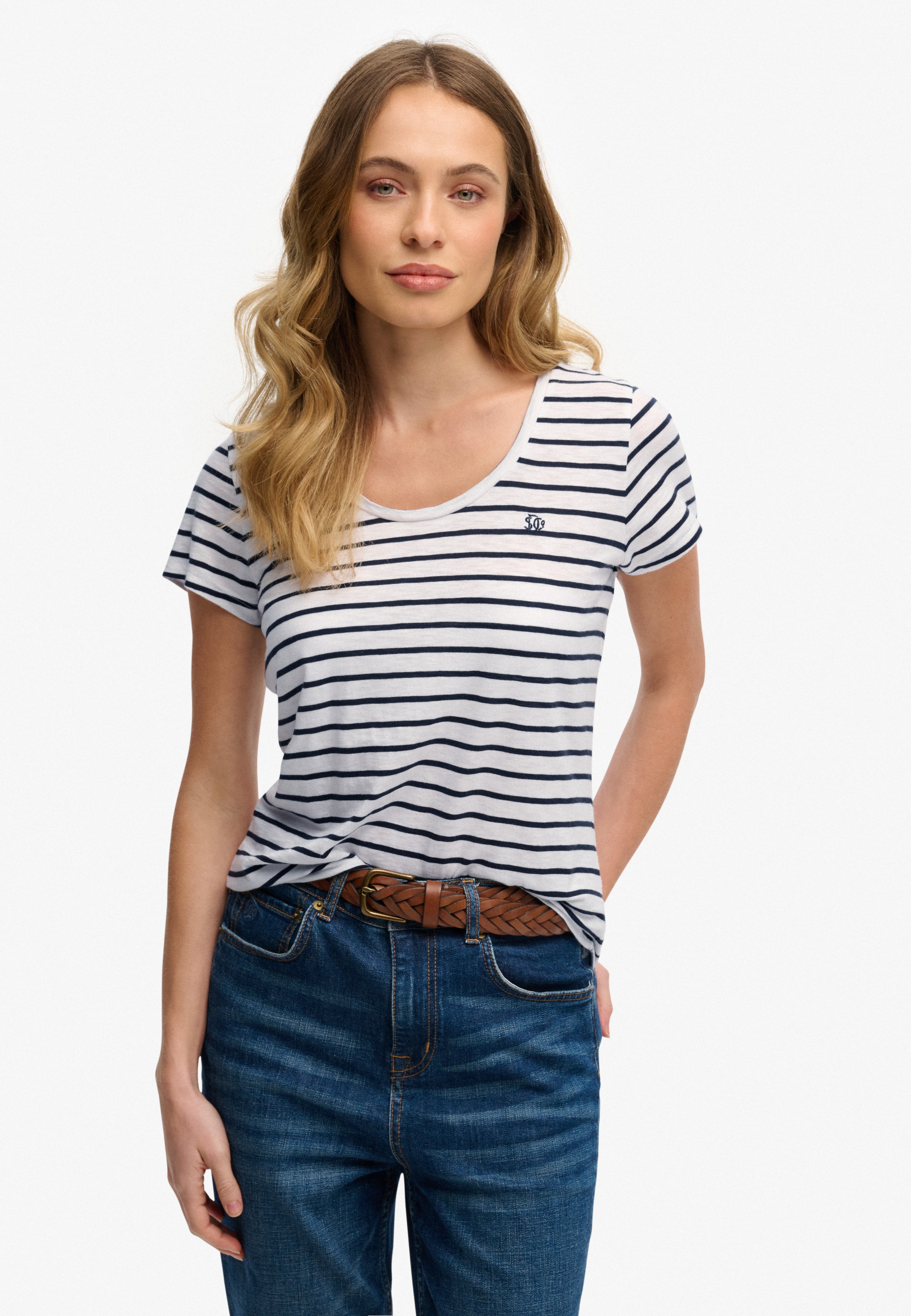 Superdry T-Shirt "STUDIOS SCOOP NECK TEE" günstig online kaufen