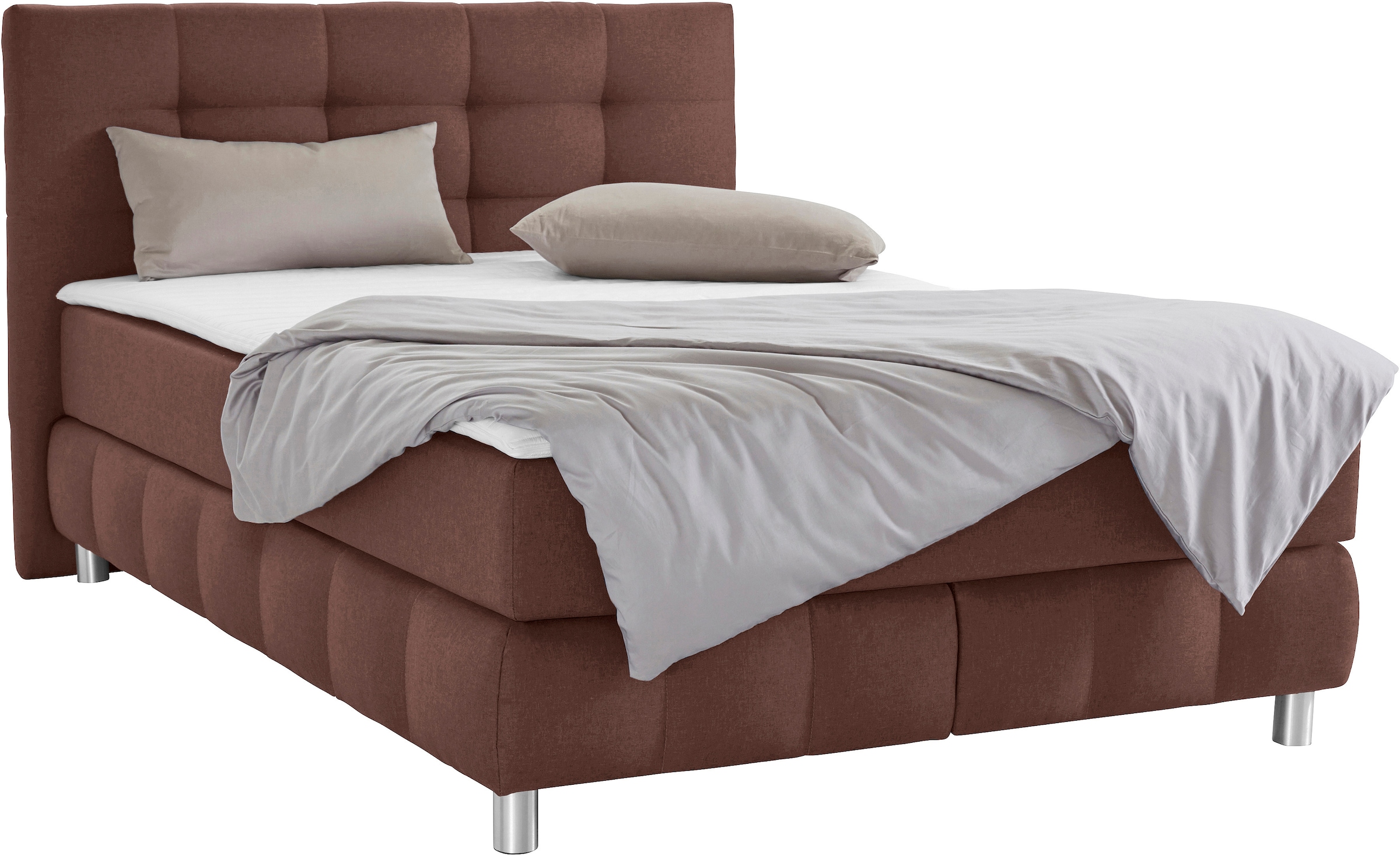 Home affaire Boxspringbett "Salo" incl. Topper, 6 Breiten, 2 Härtegrade, TF günstig online kaufen