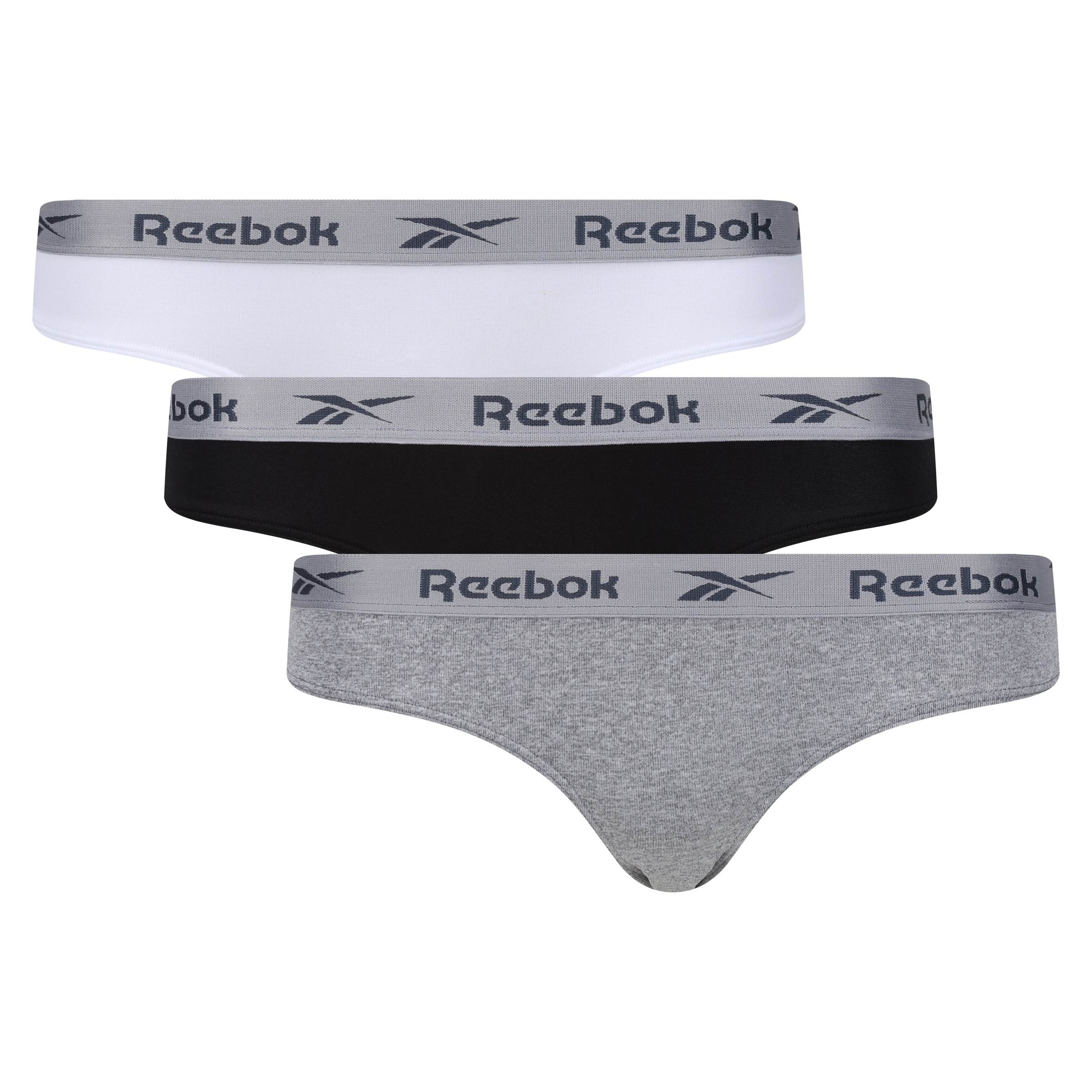 Reebok Slip "Enrica" 3er Pack, eng, basic, bequem, mit Logo, breiter Bund, günstig online kaufen