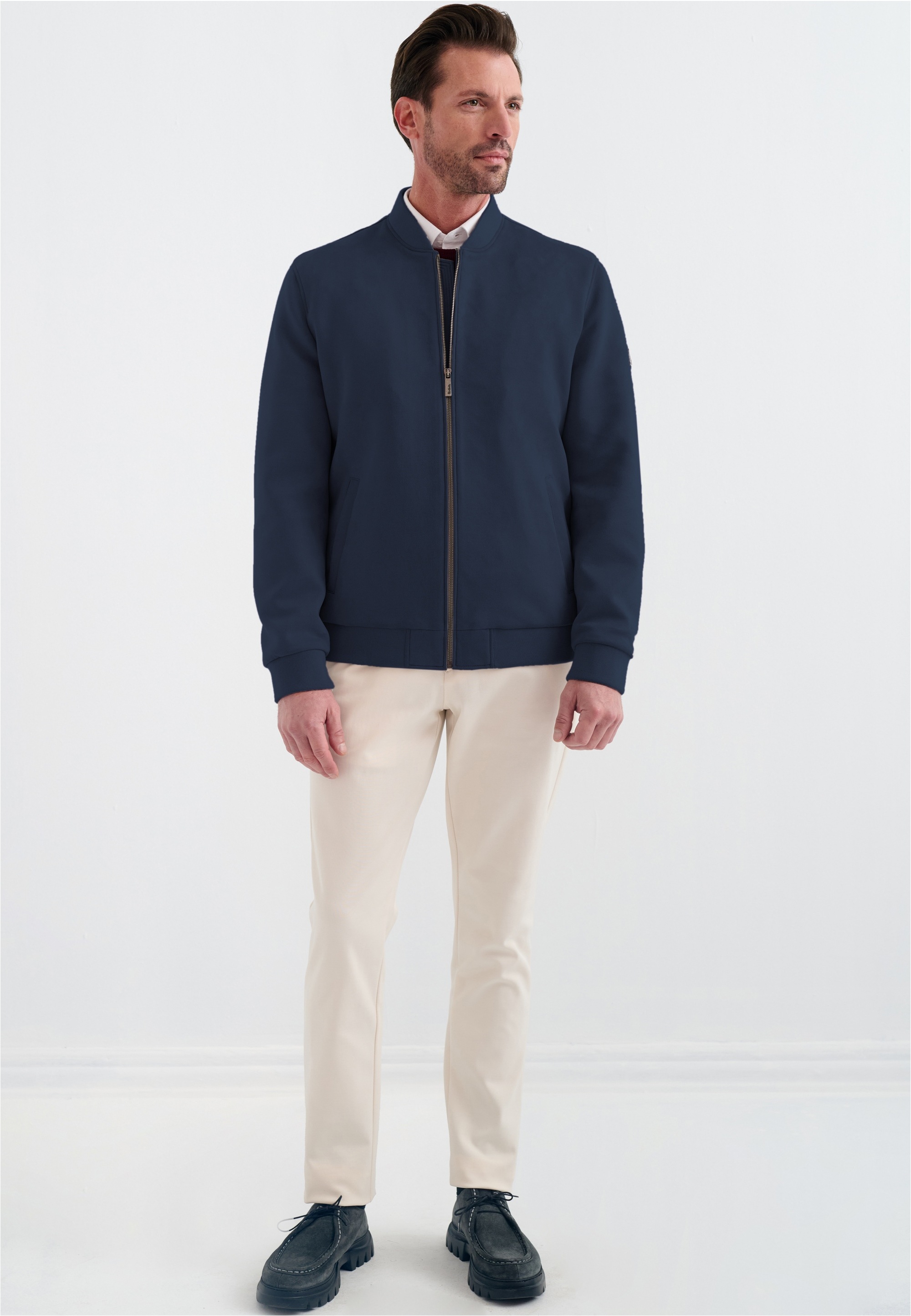 Pierre Cardin Lederimitatjacke, im Bomber-Stil