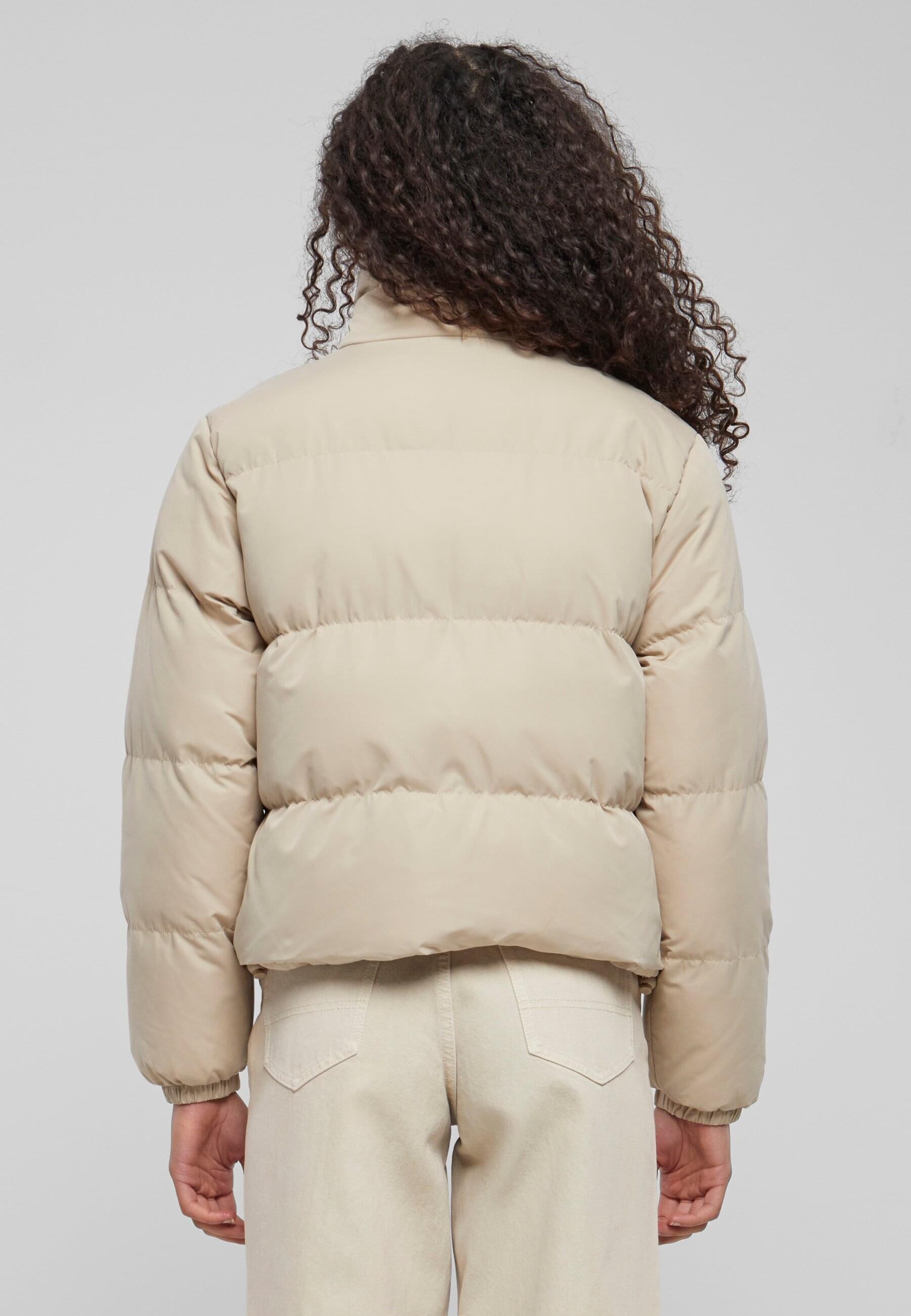 URBAN CLASSICS Winterjacke »Urban Classics Damen Ladies Short Peached Puffer Jacket«, (1 St.), ohne Kapuze