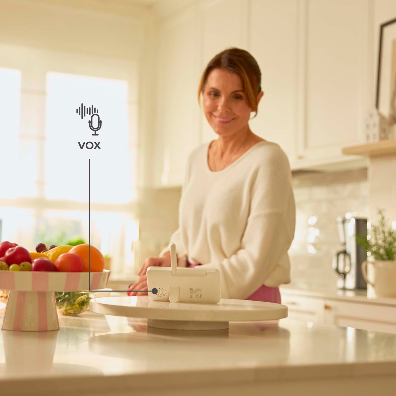 Kinderkraft Video-Babyphone »NITEEYE GLOW« Set, 2 tlg. mit Nachtlicht