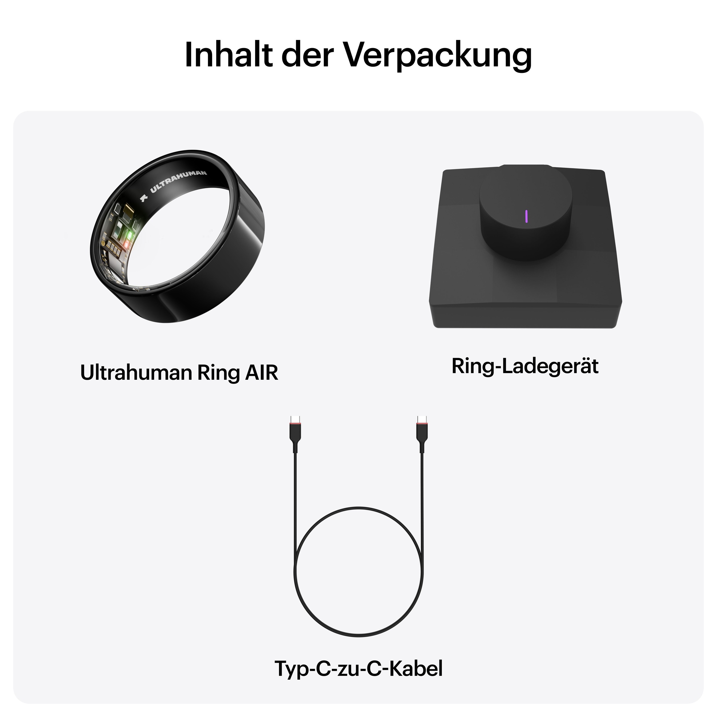 Ultrahuman Activity Tracker »Ring AIR - Größe 6«