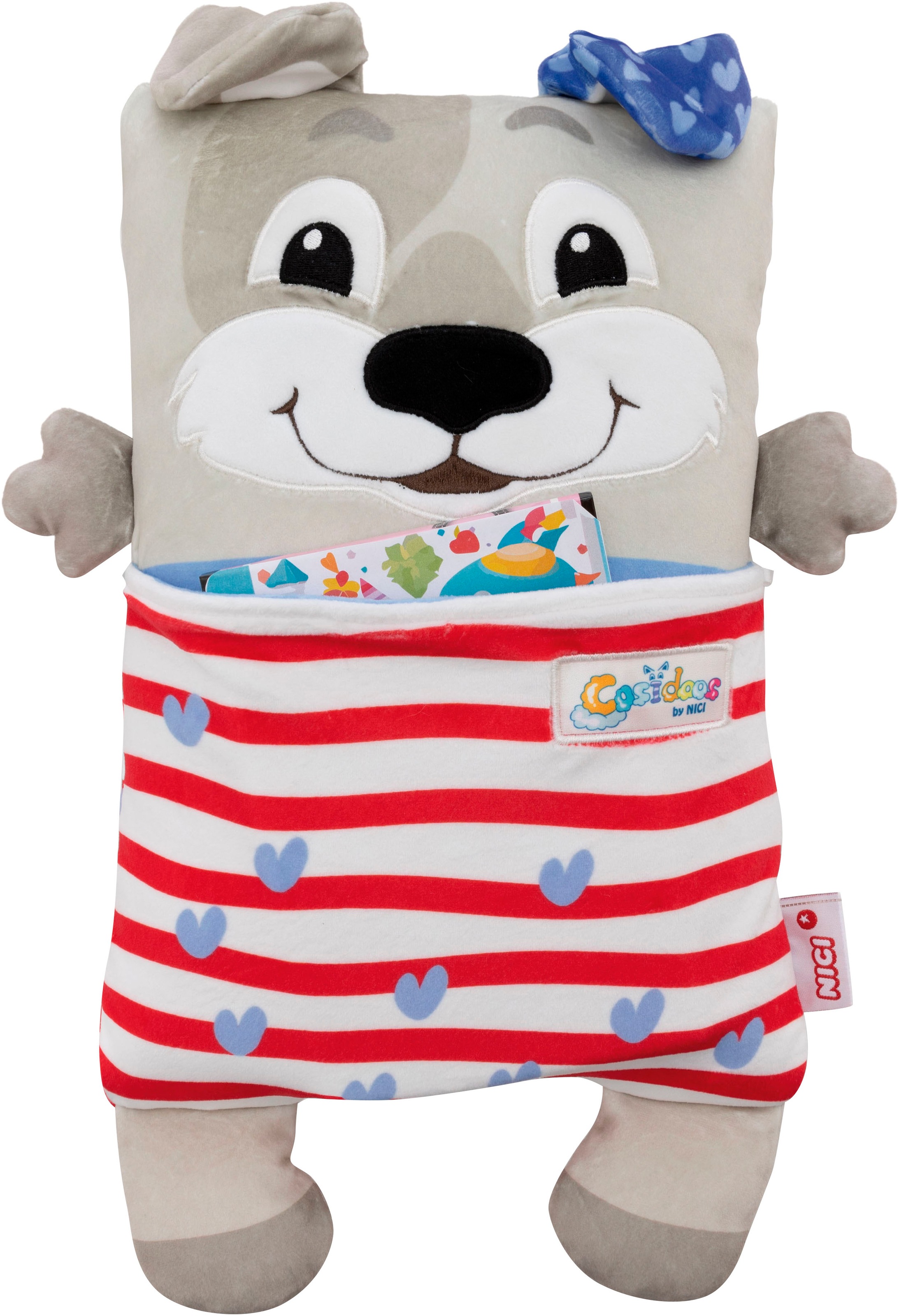 Nici Kuscheltier »Cosidoos, Hund mit Wendefunktion 30x20 cm«, enthält recyceltes Material (Global Recycled Standard)