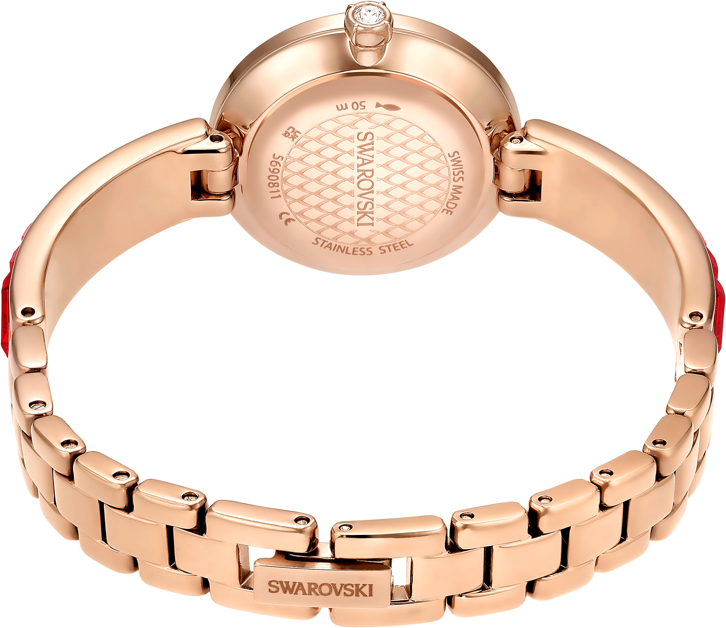 Swarovski Quarzuhr »MATRIX BANGLE«, Armbanduhr, Damenuhr, Swiss Made, Edelstahlarmband, analog