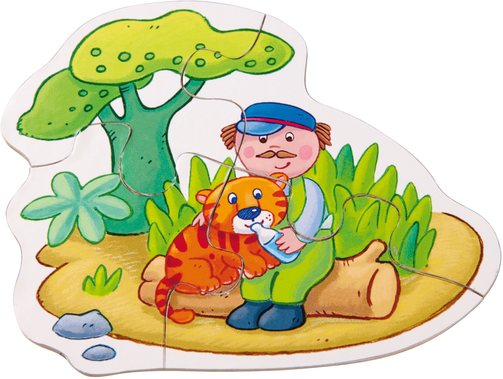 Haba Konturenpuzzle »6 erste Puzzles, Zoo«, Made in Europe
