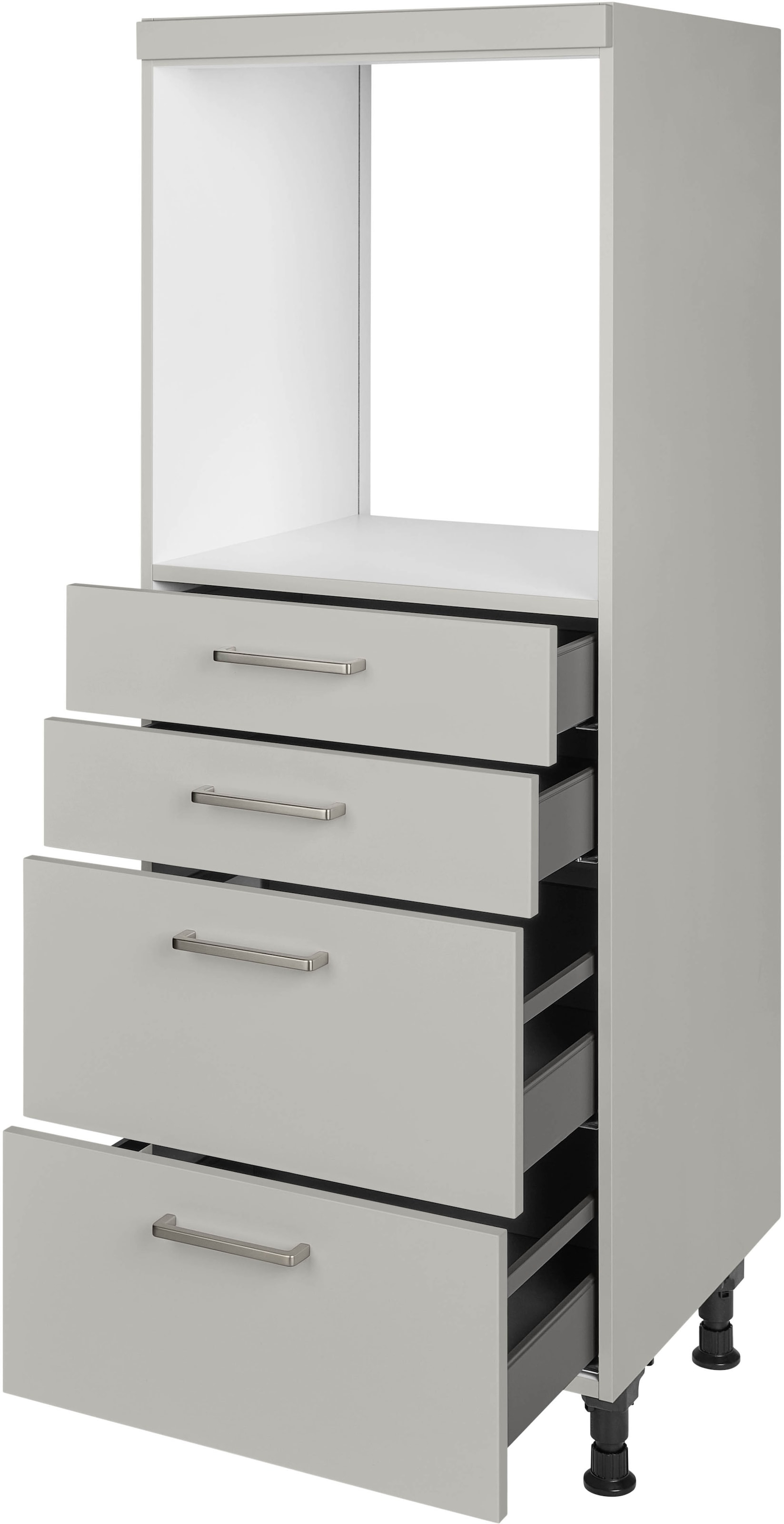 nobilia® Herdumbauschrank »"Touch", mit Schubkästen und Auszügen,«, vormontiert, Breite/Höhe: 60/167,8 cm