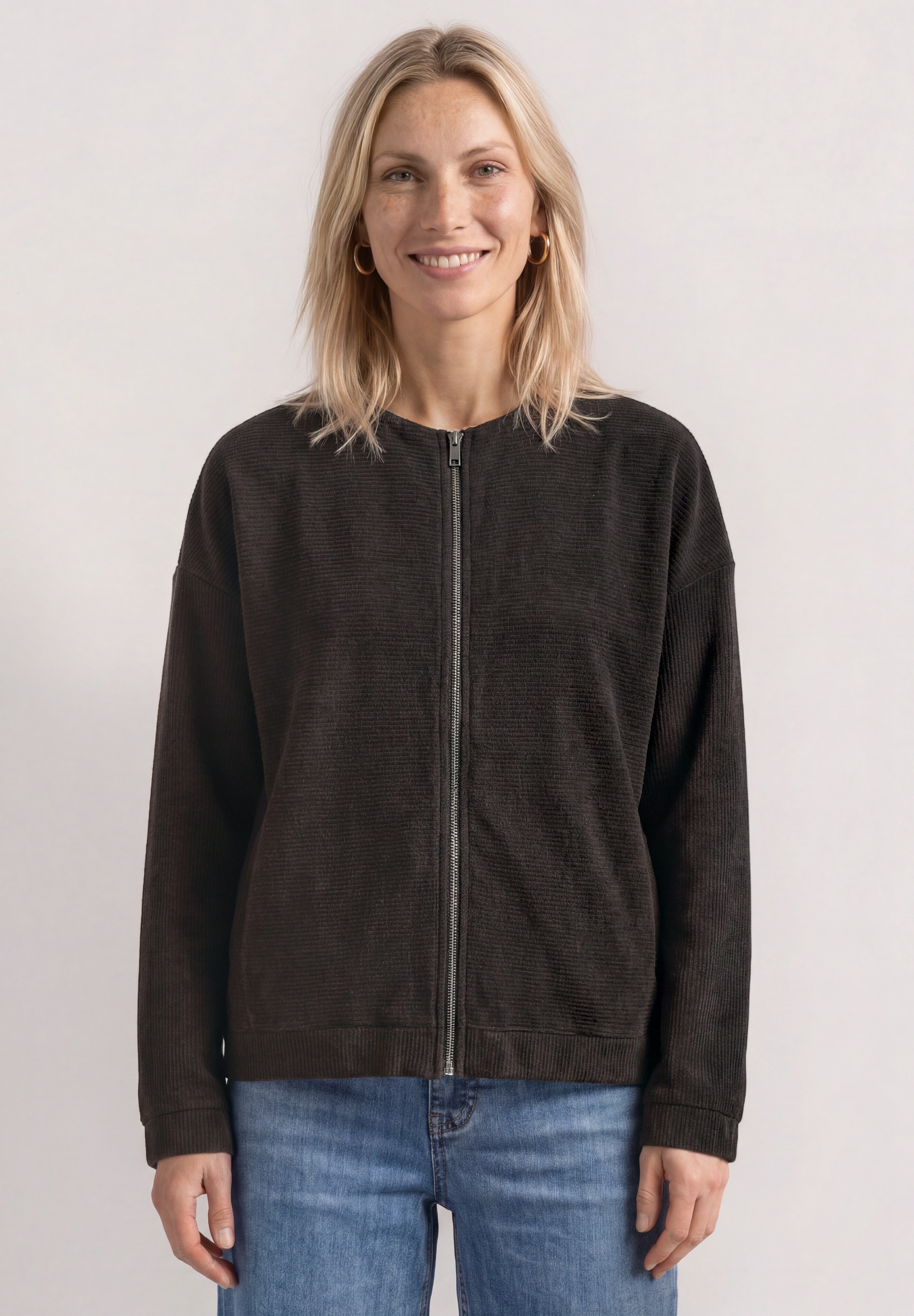 STREET ONE Cardigan in Cord-Optik
