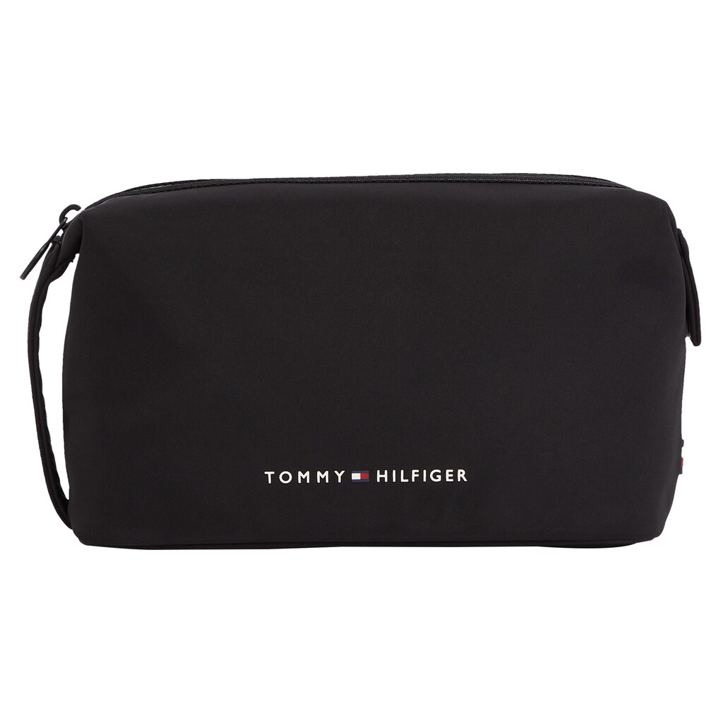 Tommy Hilfiger Kosmetiktasche »TH SKYLINE WASHBAG«, Makeup-Tasche Beauty-Bag Beautycase Recycelte Materialien