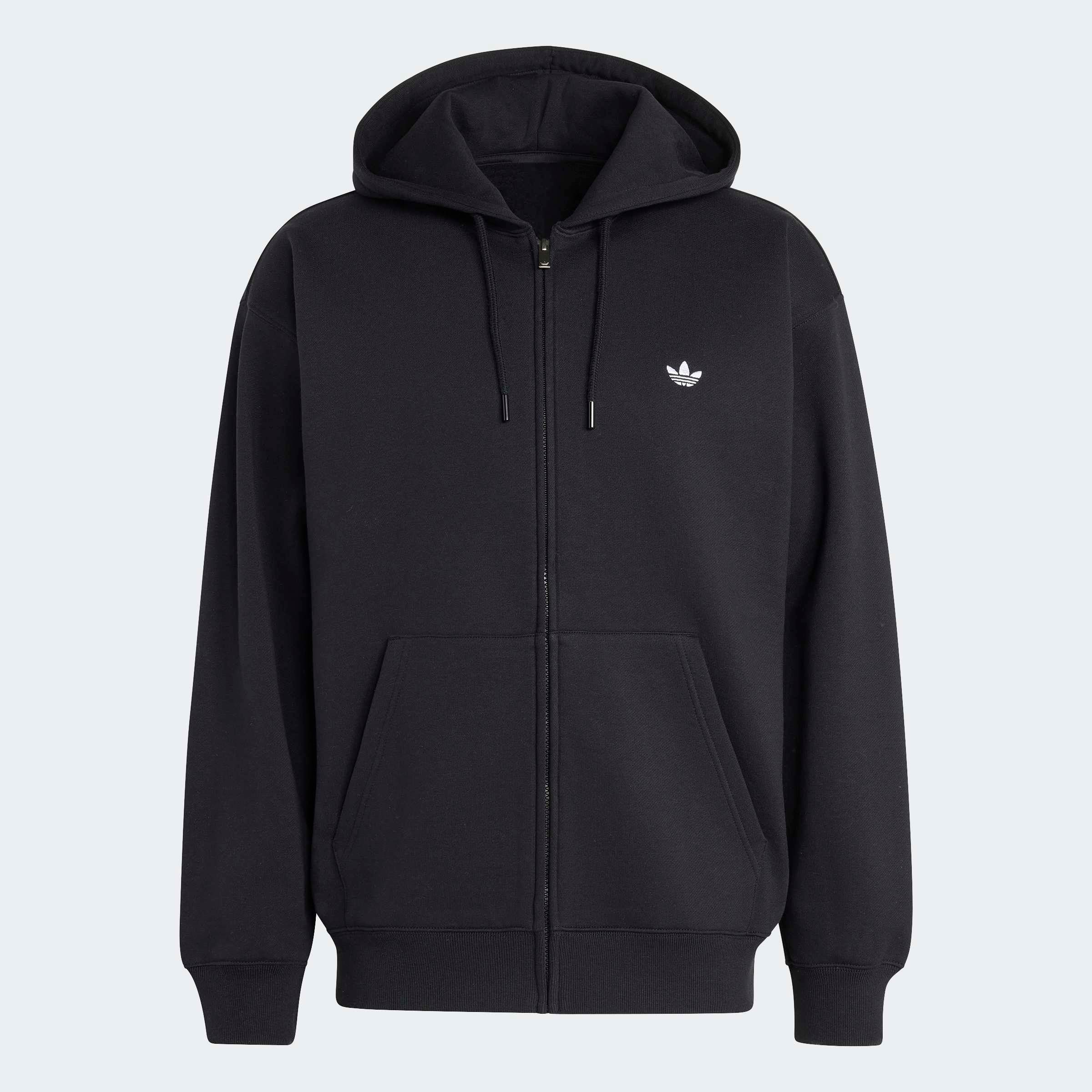 adidas Originals Kapuzensweatshirt »TREFOIL ESSENTIALS HOODIE, LOCKER GESCHNITTEN, MIT DURCHGEHENDEM REISS«, mit Kordel, in normaler Länge

