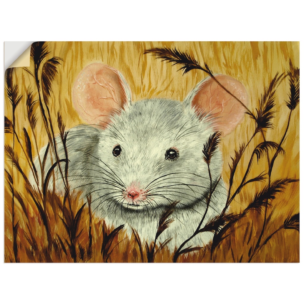 Artland Wandbild »Maus«, Haustiere, (1 St.)