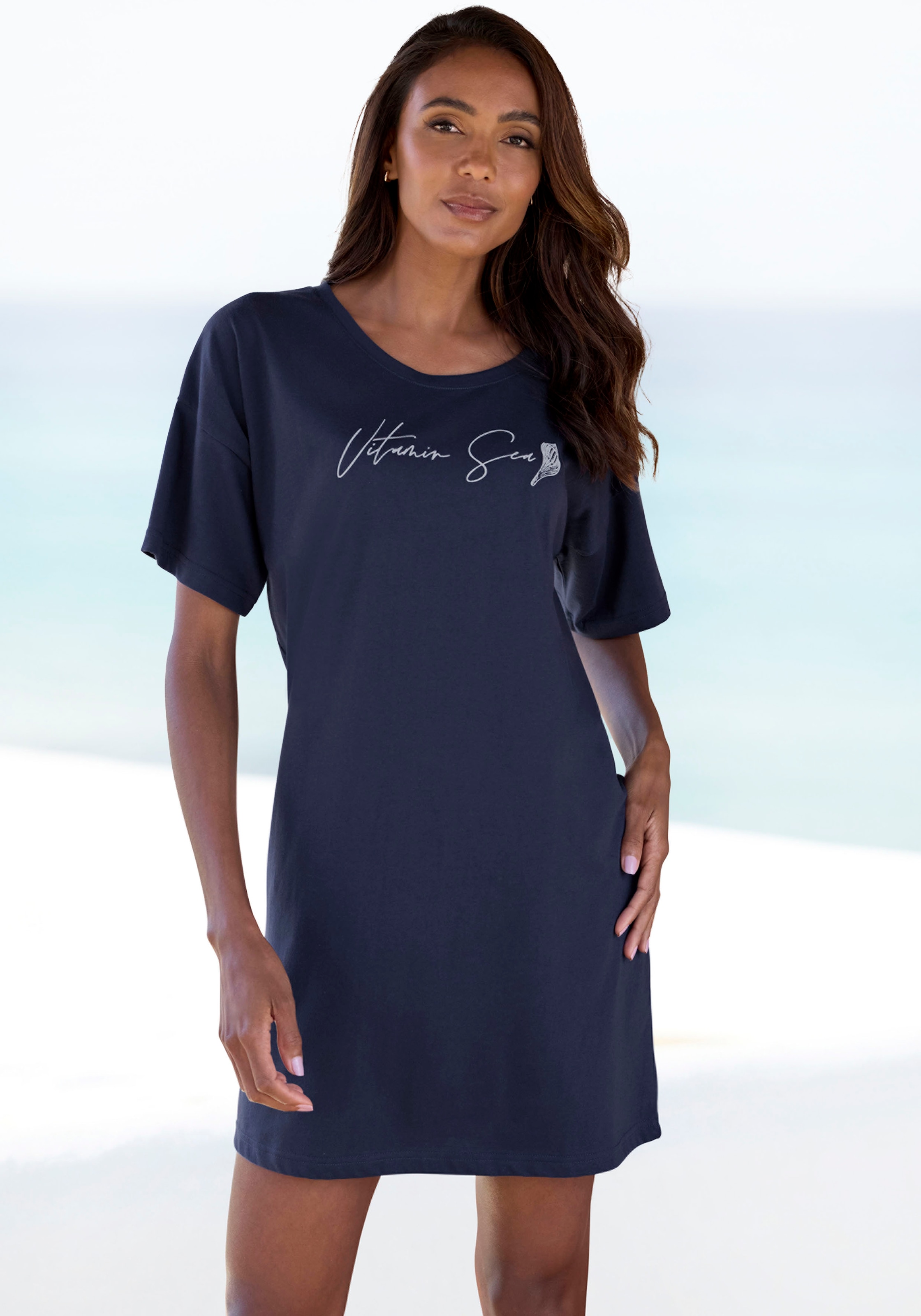 Vivance Dreams by Lascana Sleepshirt mit schönem Frontprint