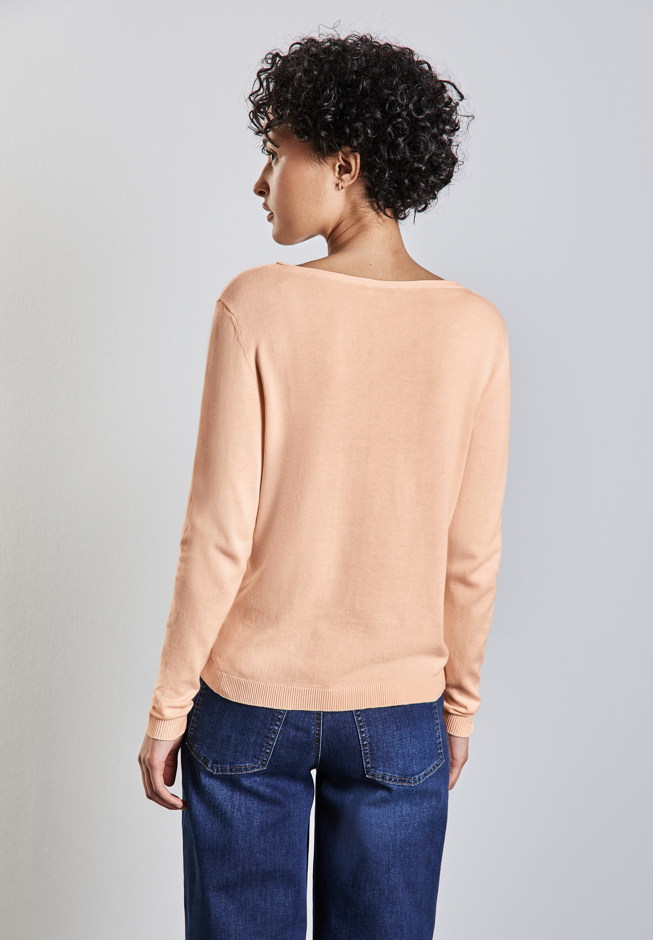 STREET ONE Strickpullover, mit U-Boot-Ausschnitt