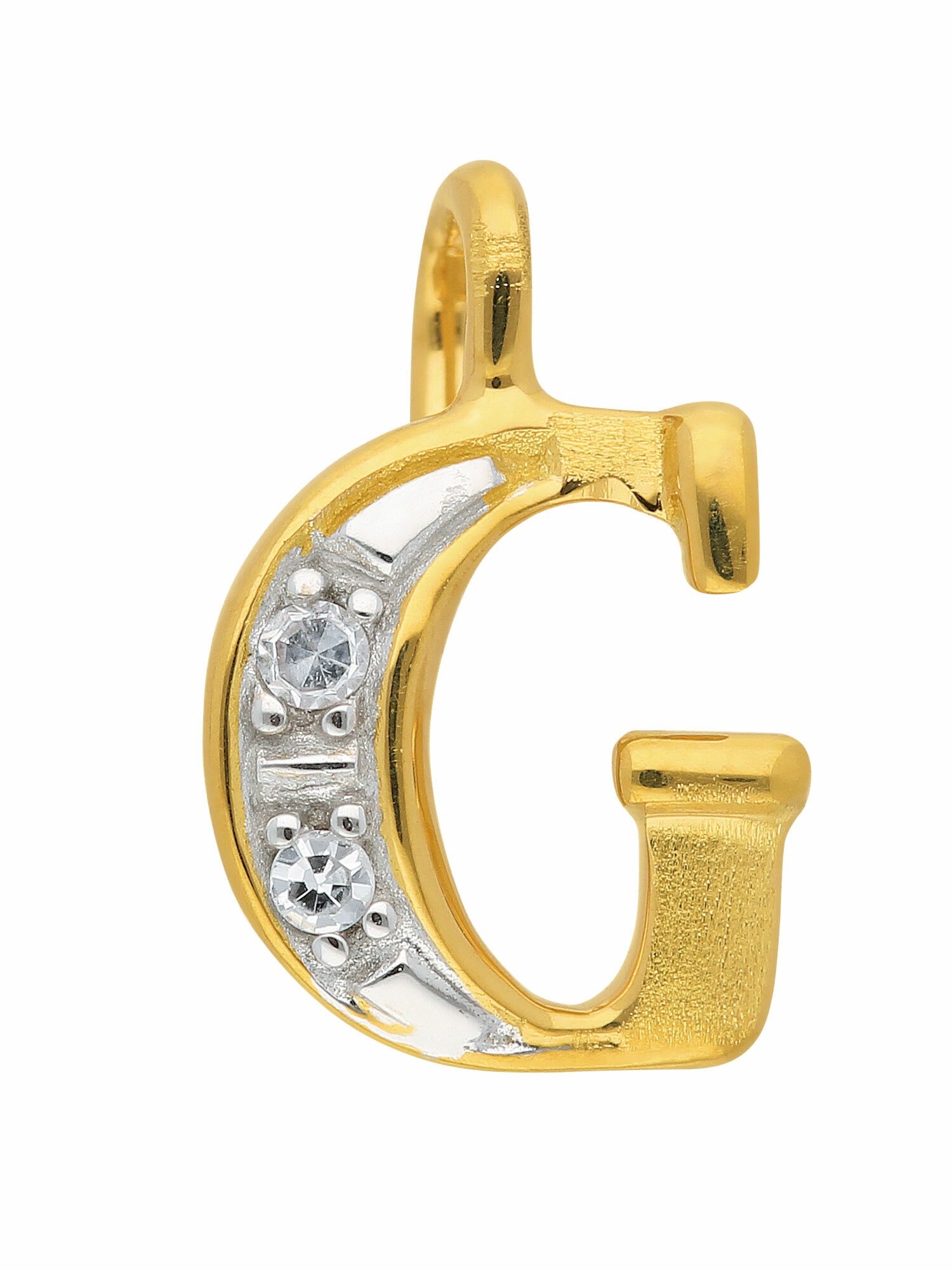 Damen Herren BAUR Gold mit Diamant«, Buchstabenanhänger Goldschmuck mit & | für Diamant Adelia´s Buchstabenanhänger »585